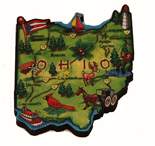 Ohio State Buckeyes Decorative Jumbo Wooden Fridge Magnet - 3 Pack - Perfect for Game Day Decor, Kitchen Organization & College Dorm Room Accessories