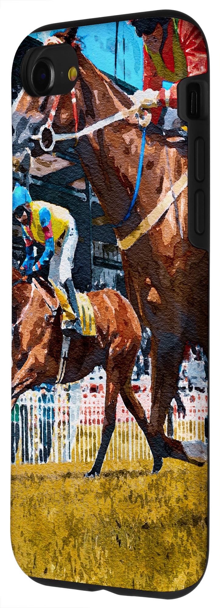iPhone SE (2020) / 7 / 8 Horse Racing Design Protective Case - Durable Slim Cover for Everyday Use, Sports & Outdoor Activities