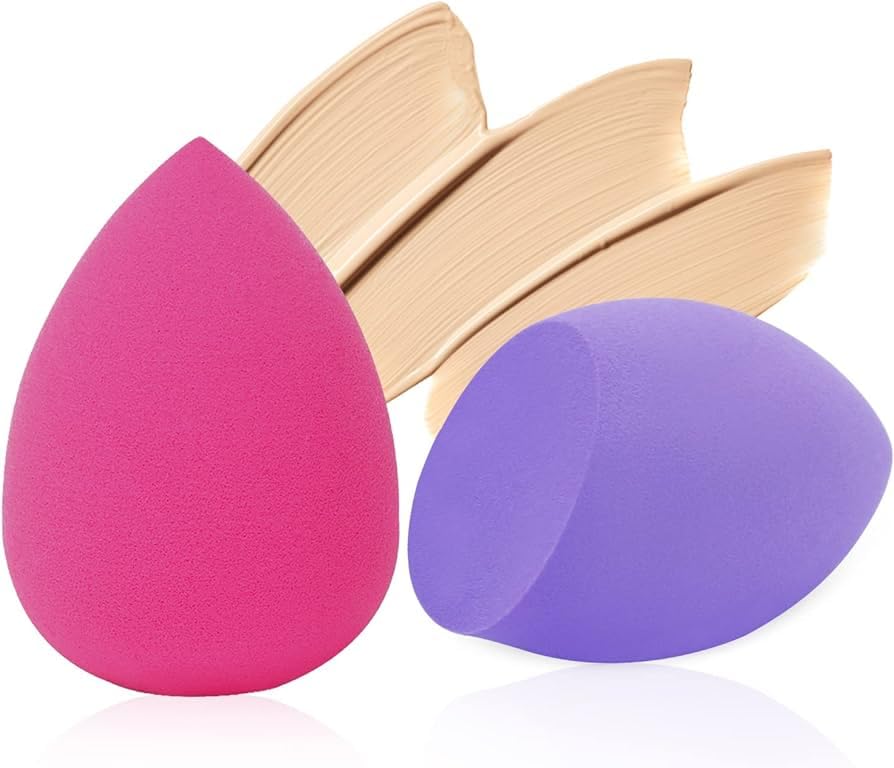 Premium Makeup Blender Sponge - Soft Beauty Blending Sponge for Flawless Foundation & Concealer Application (Pack of 2) - Perfect for Liquid, Cream & Powder Makeup - Ideal for Professional Makeup Artists & Home Use