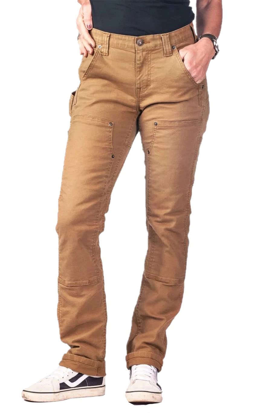 Dovetail Workwear Maven X Women's Cargo Pants - Slim Leg Fit with 10 Functional Pockets | Durable & Stylish Work Pants for Construction, Landscaping & Outdoor Activities
