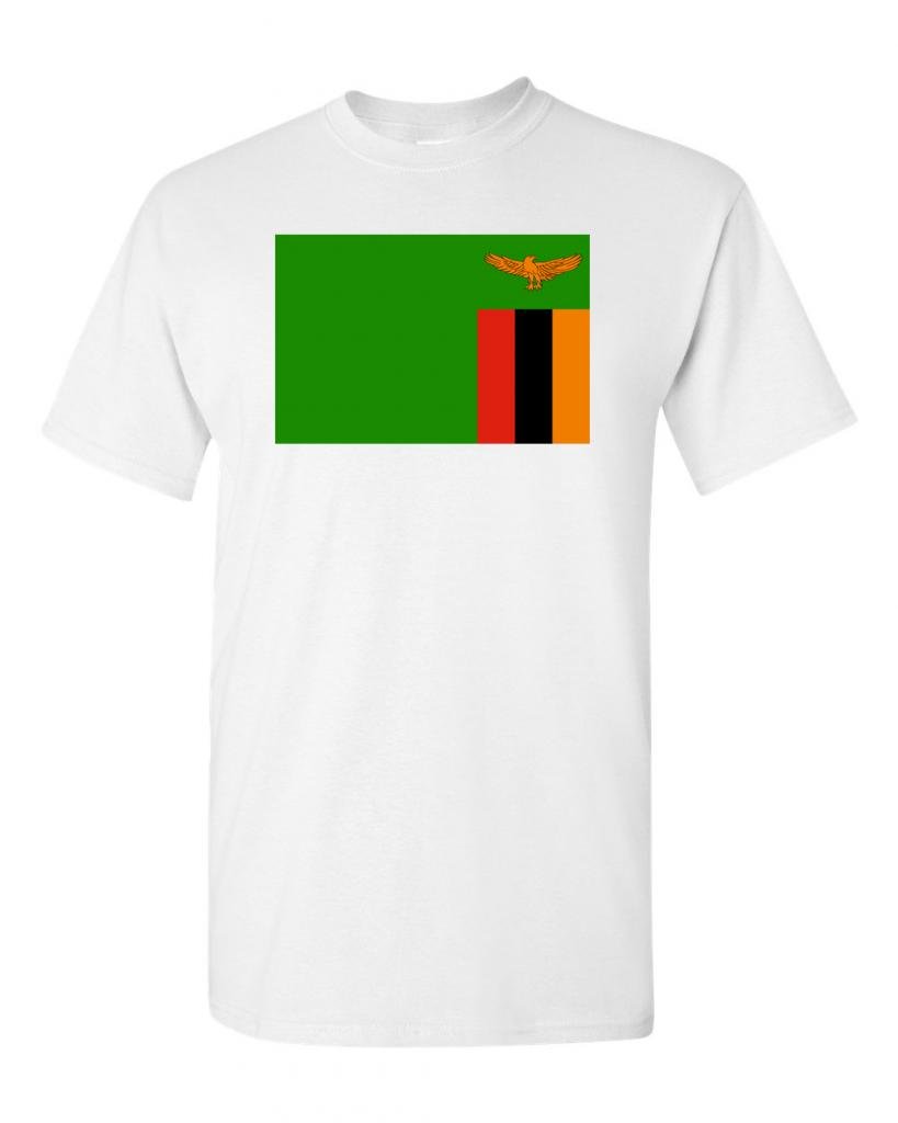 Zambia Flag T-Shirt for Adults - Patriotic DT Tee - Perfect for National Holidays, Sports Events & Travel