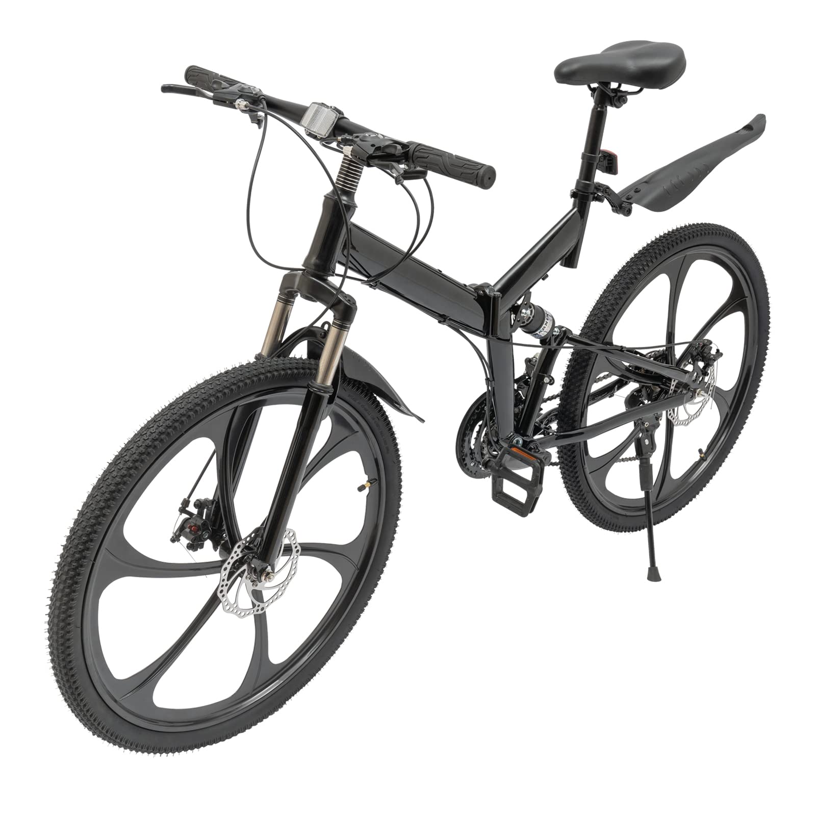 TBVECHI 20 Inch Folding Bike for Adults - 7-Speed Shimano Gear System, Adjustable Seat Height, Lightweight Aluminum Frame - Perfect for Commuting, Camping & Travel (Men & Women)