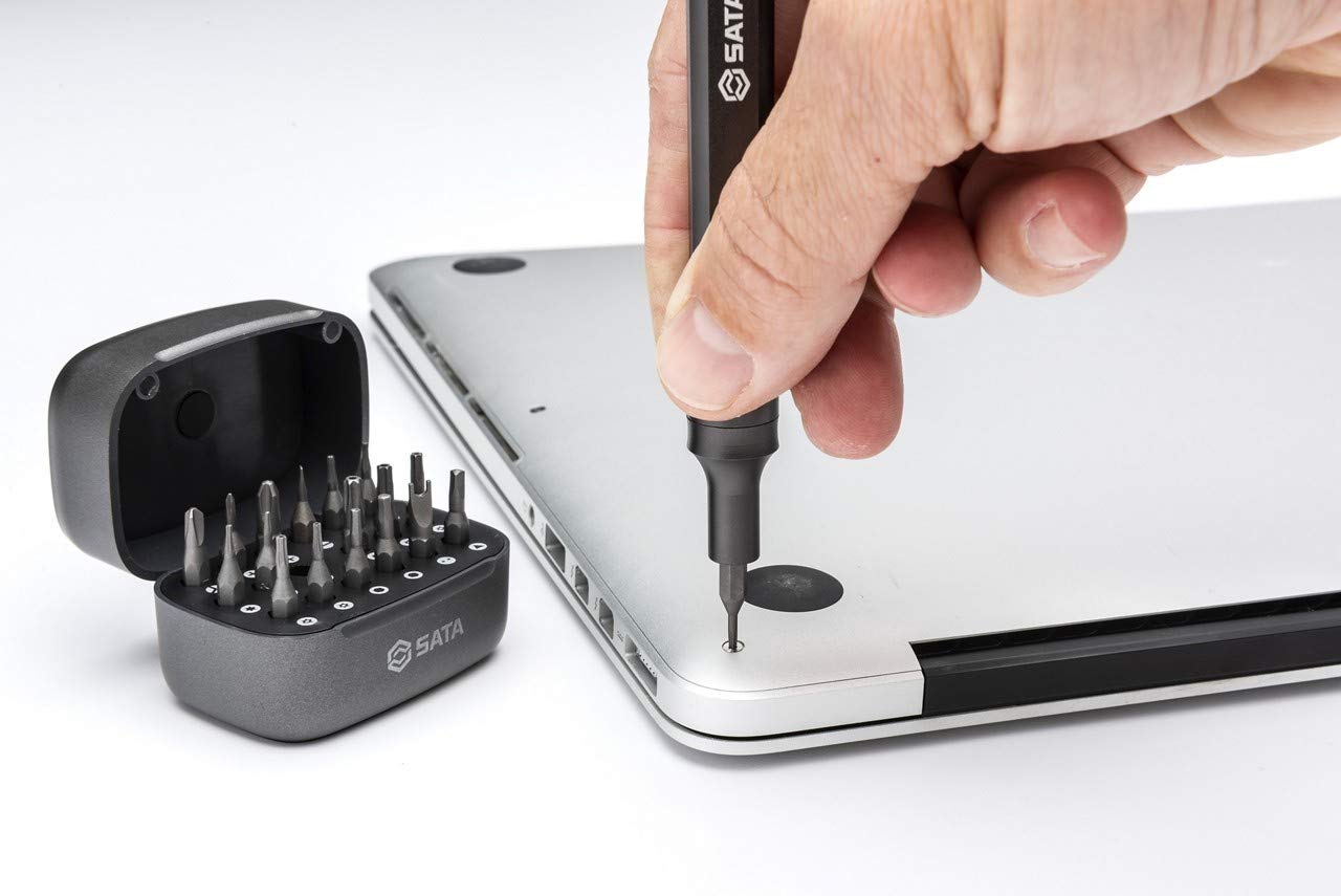 25-Piece SATA Micro Precision Pen Screwdriver Kit for Electronics Repair - ST05108-02 | Perfect for Smartphones, Laptops, Glasses & Small Device Maintenance