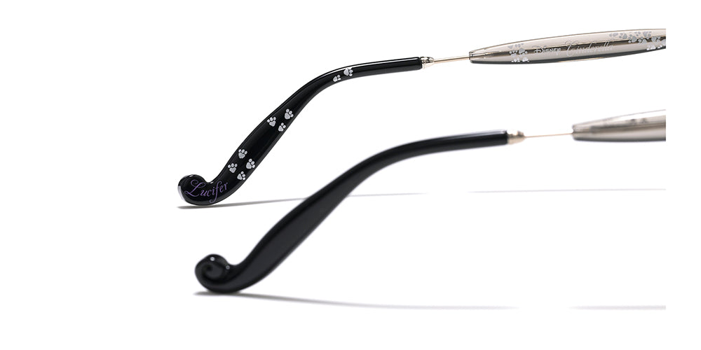 JINS x Disney Dogs & Cats Lucifer 192 Eyeglasses - Stylish Disney Character Inspired Frames for Adults & Kids | Perfect for Cosplay, Disney Fans & Everyday Wear