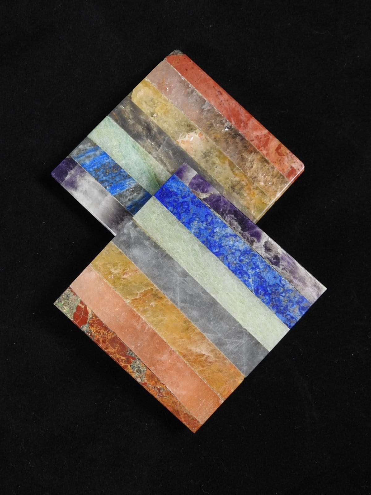 Chakra Energy Plate - Small Healing Stone for Meditation, Yoga & Spiritual Balance - Perfect for Home, Office & Reiki Sessions