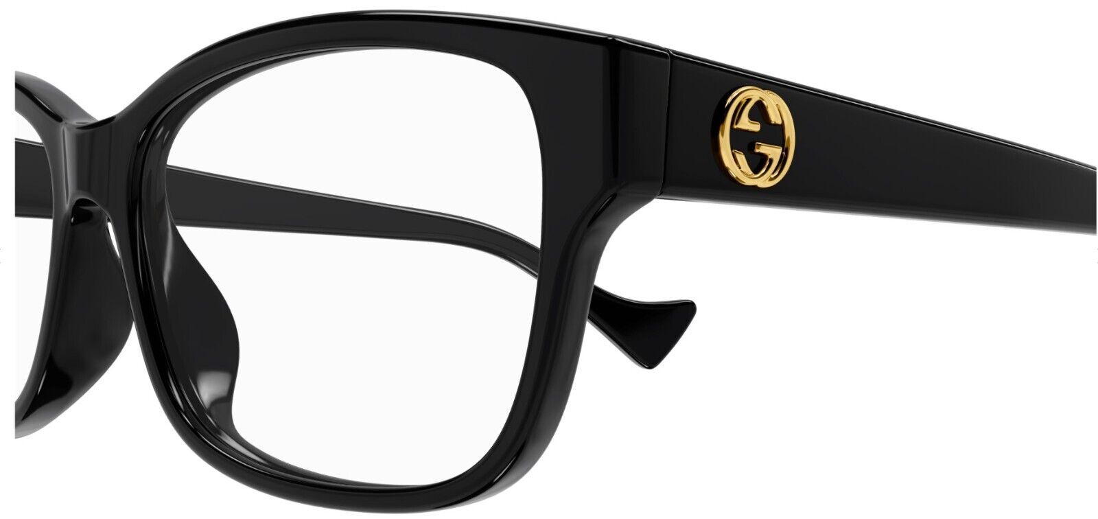 Gucci GG1259O 001 Black Rectangular Women's Eyeglasses - Stylish Designer Glasses for Women, UV Protection & Lightweight Frame | Perfect for Work, Driving & Fashion Accessories