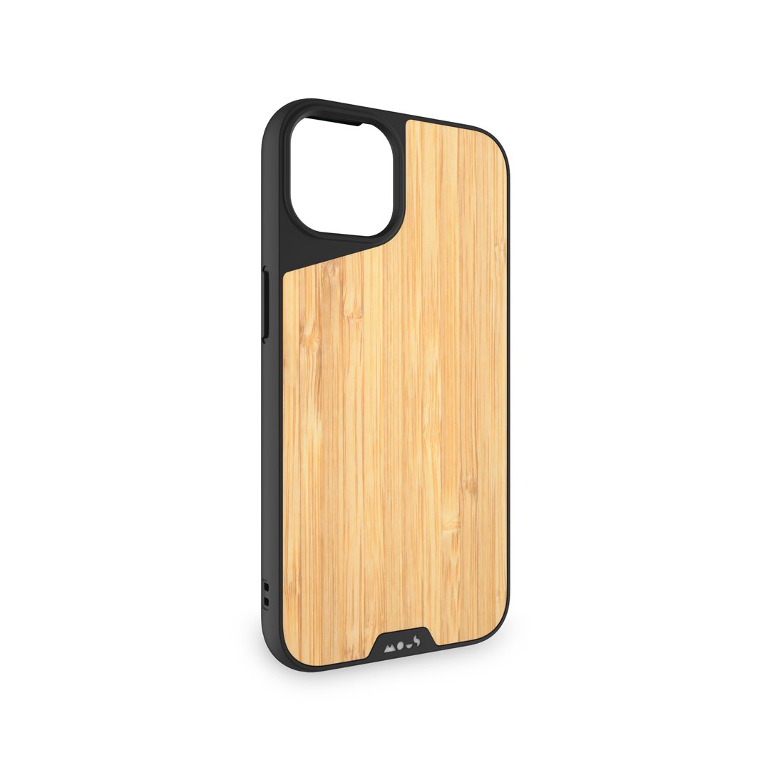 MagSafe® Compatible Bamboo Phone Case for iPhone 13/14/15 Pro Max - Eco-Friendly Slim Protective Cover with Wireless Charging Support | Perfect for Outdoor, Office & Travel Use