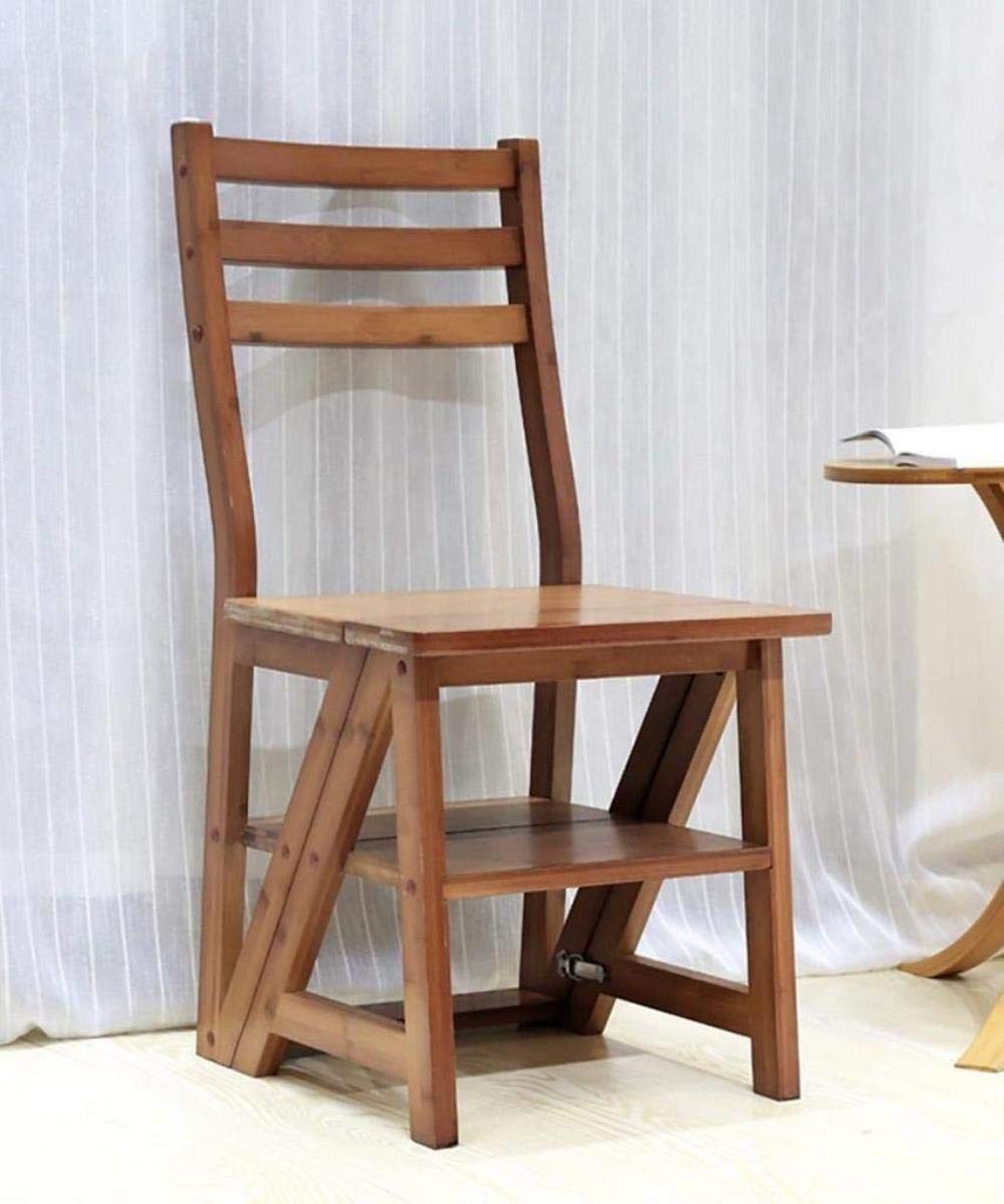 Foldable Bamboo Step Stool for Home, Multi-Functional Climbing Ladder Stool for Indoor Use - Perfect for Kitchen, Bathroom, and Storage Access