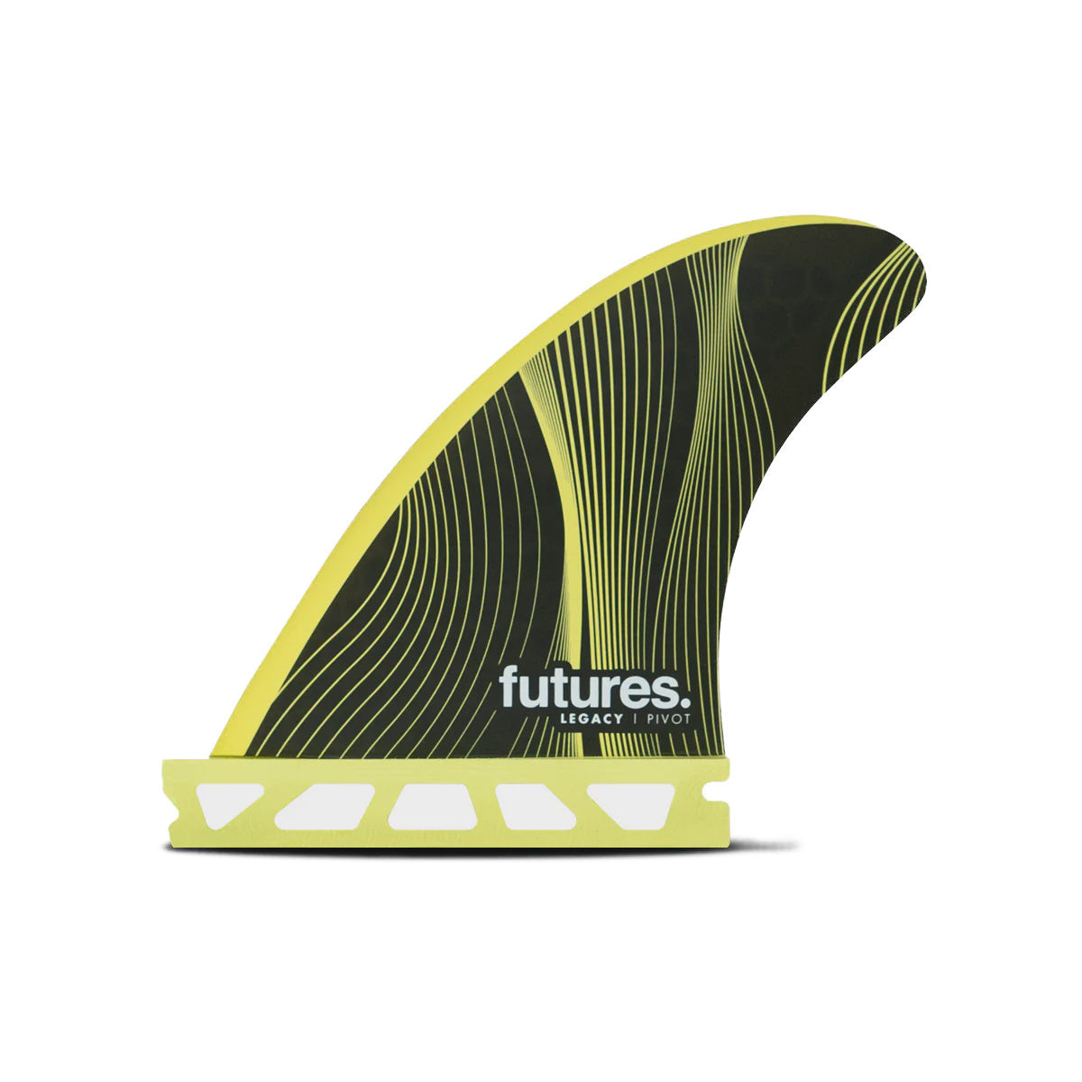 Futures Thruster P3 HC Legacy Yellow Surfboard Fin - High Performance for Shortboards & Performance Surfing - Perfect for Waves, Competitions & Daily Surf Sessions