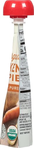 Earth's Best Organic Stage 3 Baby Food Pouches - Homestyle Chicken Pot Pie Puree for Toddlers 2+ Years | 3.5oz Resealable Pouch | USDA Certified Organic | Perfect for On-the-Go Meals & Snacks