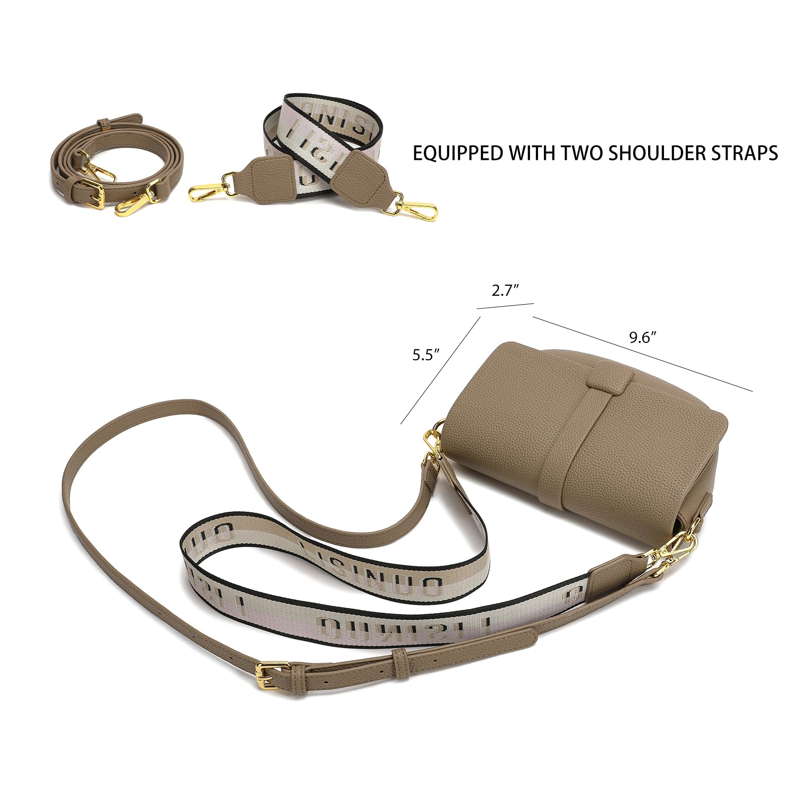 Stylish Women's Crossbody Bags - Leather Shoulder Purse with Detachable Pendant | Perfect for Travel, Shopping & Everyday Use