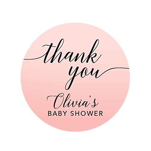 Custom Baby Shower Round Circle Label