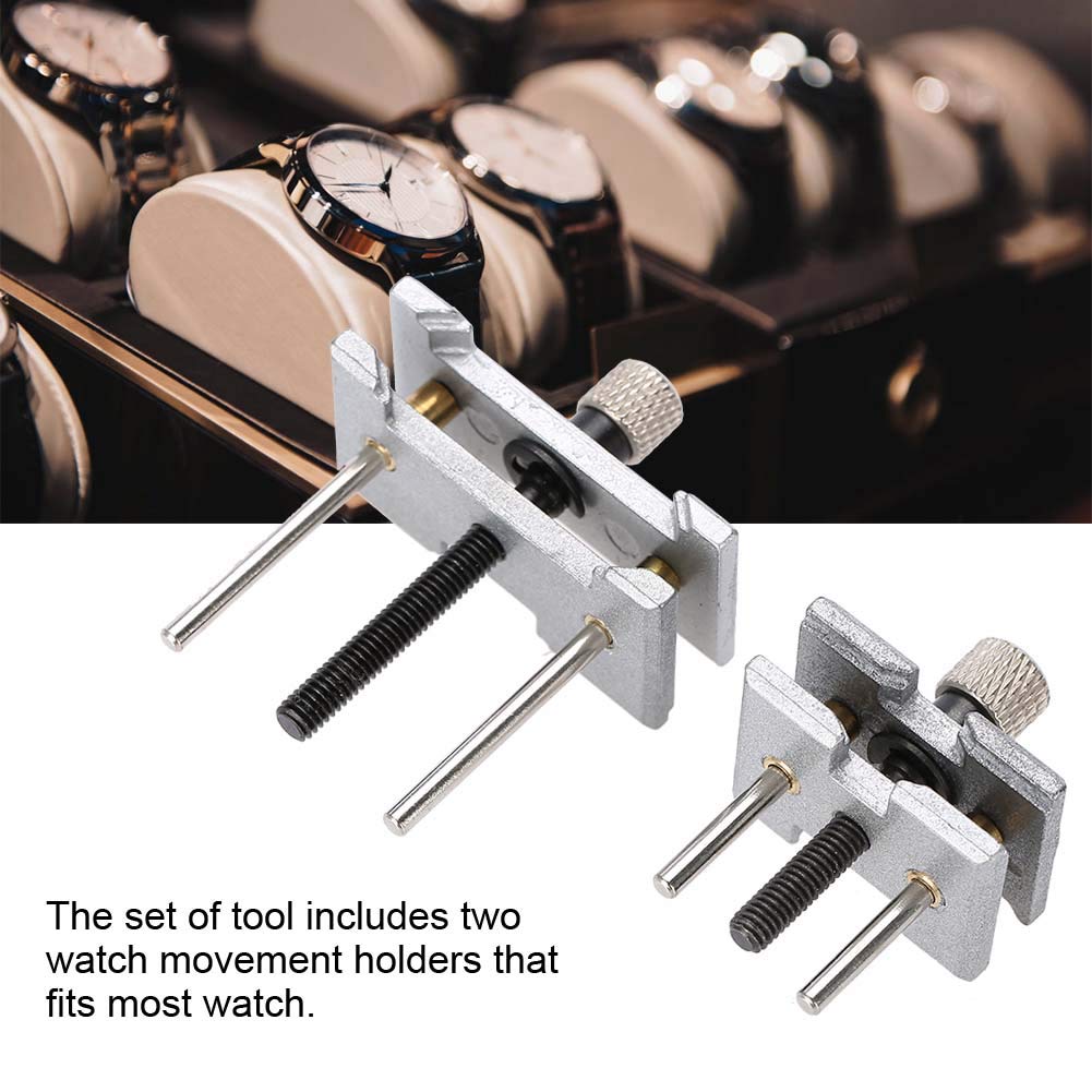 EVTSCAN 2-in-1 Watch Movement Clamp & Wristwatch Case Repair Tool - Premium Chrome Vanadium Steel for Watch Repair, Jewelry Making & DIY Crafts - Perfect for Watchmakers, Jewelers & Hobbyists