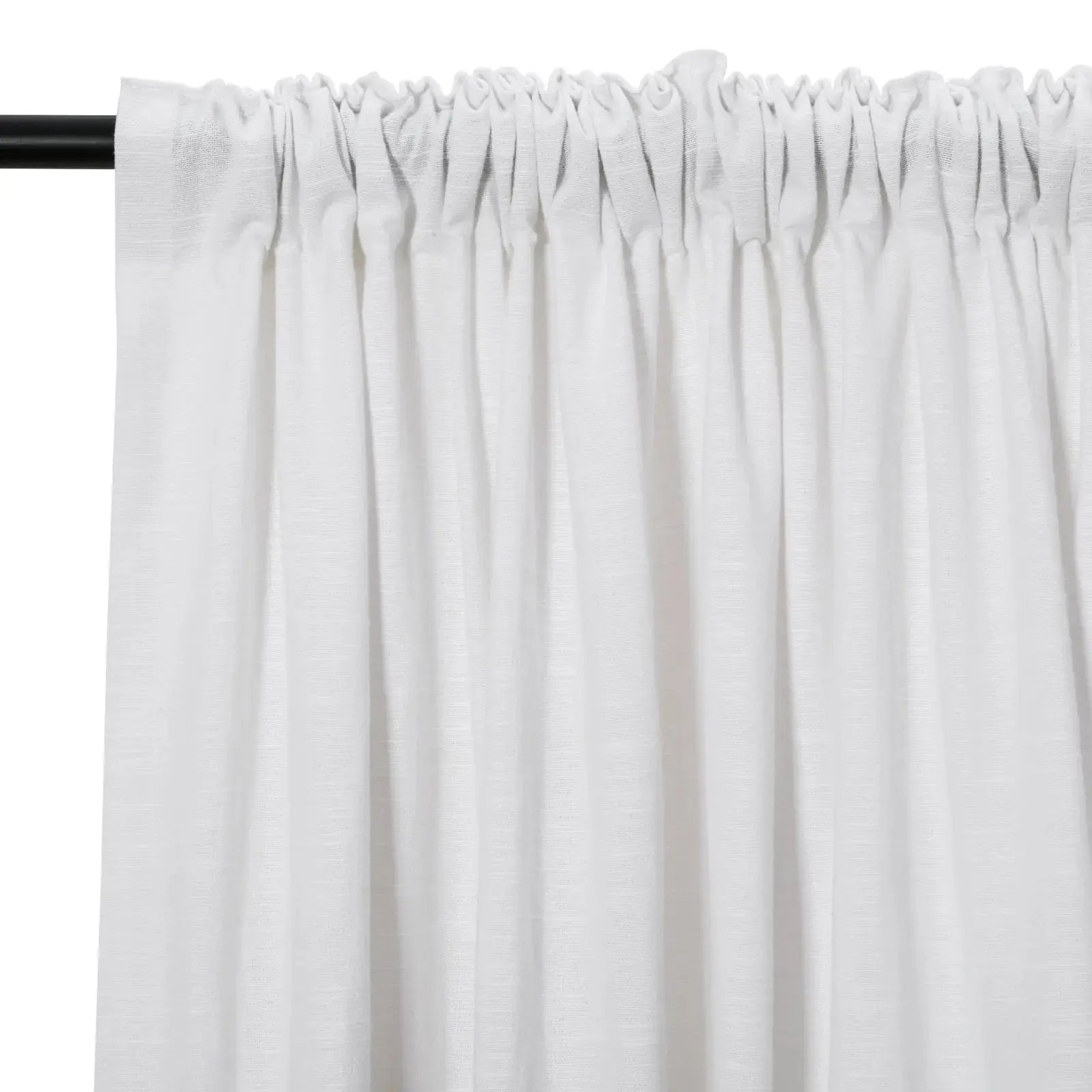 Luxury Linen Cotton Curtains - Soft Top Blackout Drapes for Living Room & Bedroom - Elegant Window Treatments for Home Decor