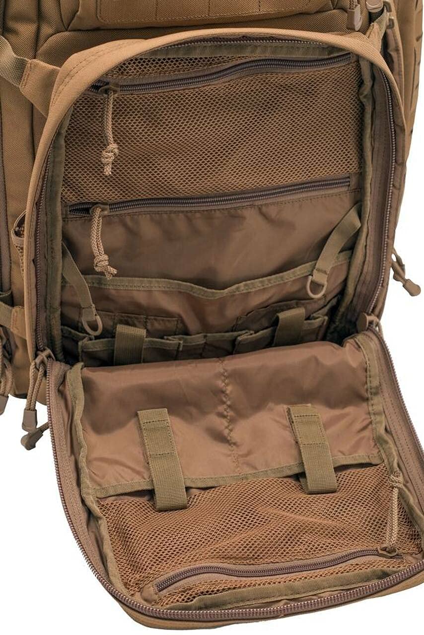 LAPG Atlas 72 Hour Tactical Backpack for Men & Women - Large MOLLE System Military Backpack for Hiking, Hunting & Survival - Durable Bug Out Bag for Outdoor Adventures & Emergency Preparedness - Black