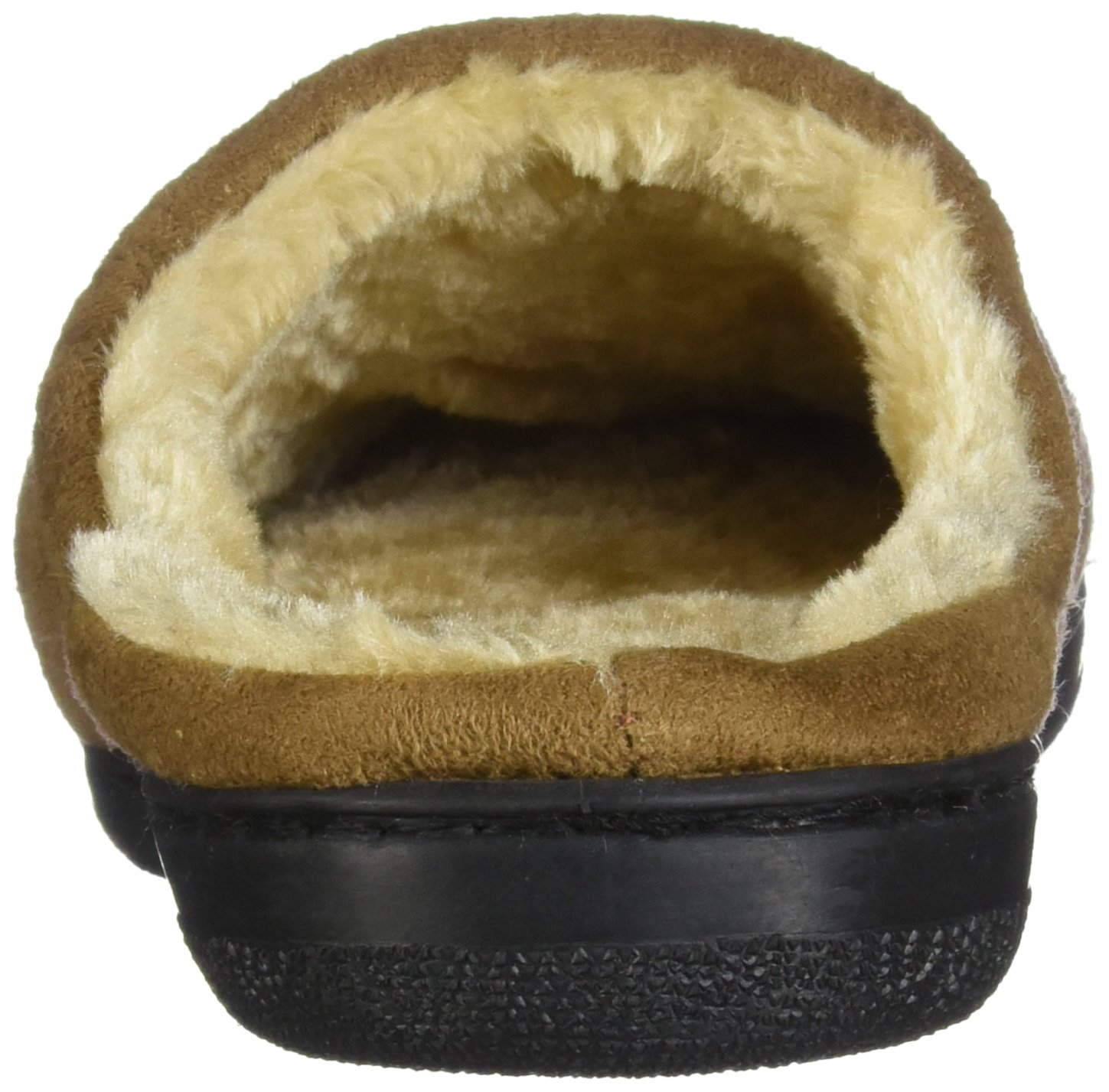 Men's Memory Foam Microsuede Slip-On House Slippers Size 7-8 - Soft Wear-Resistant Indoor Slippers with Non-Slip Rubber Sole & Warm Wool Fleece Lining - Comfortable Camel Brown Slippers for Home, Office & Relaxation