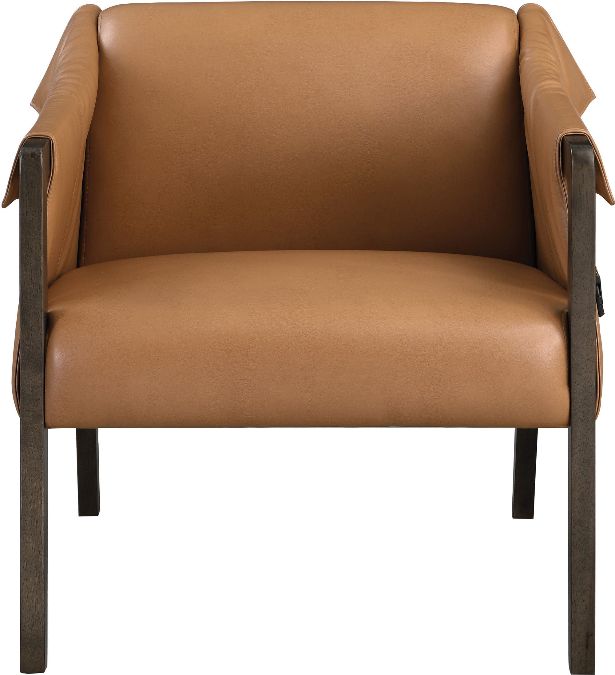 Office Star Parkfield Accent Chair - Modern Upholstered Lounge Chair for Living Room, Office & Reading Nook - Comfortable Mid-Century Style Armchair with Wooden Legs (PKF)