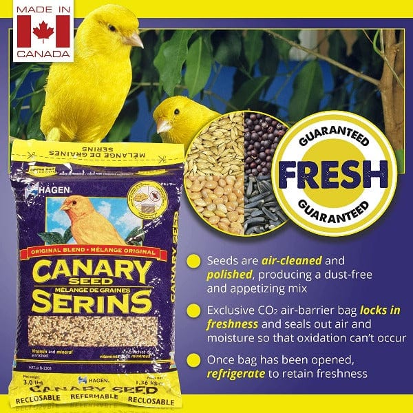 Premium Hagen Canary Staple VME Seed Mix - High Protein Bird Food for Canaries & Finches - Perfect for Daily Feeding & Breeding Season Nutrition