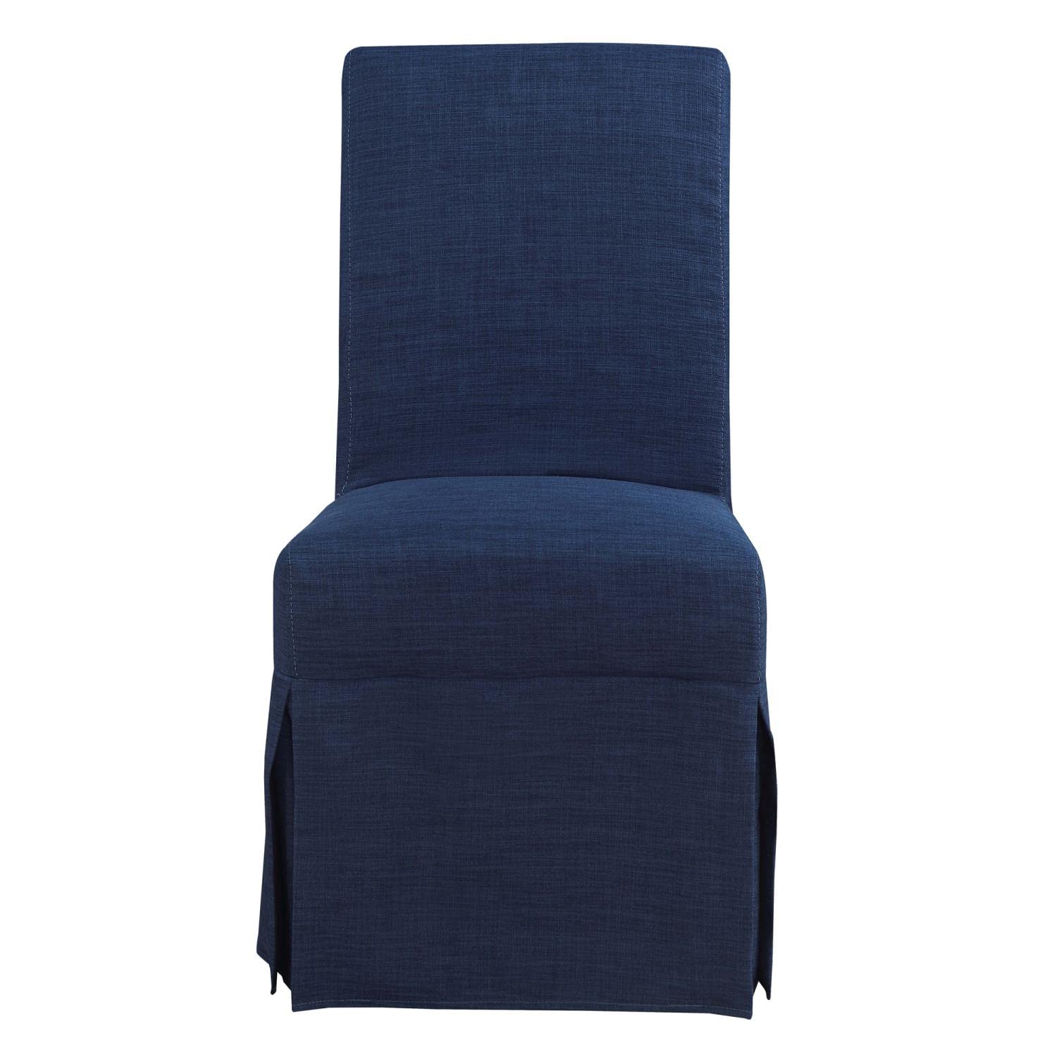 Picket House Furnishings Hayden Dining Chairs in Blue - Set of 2 Modern Kitchen Chairs for Dining Room, Breakfast Nook, and Home Office
