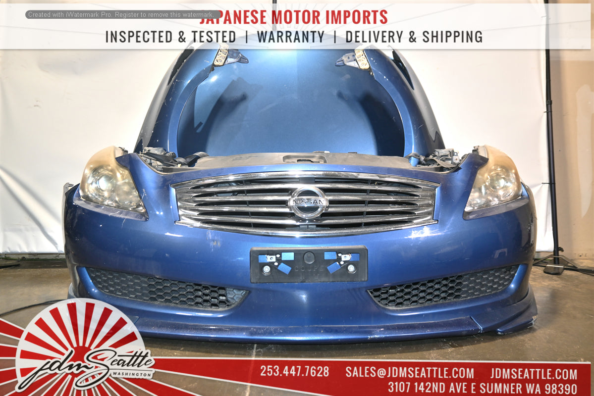 JDM Infiniti G37 Front End Conversion Kit - Complete Nose Cut with Hood, Fenders, Headlights & Trunk | Perfect for Car Restoration & Custom Builds