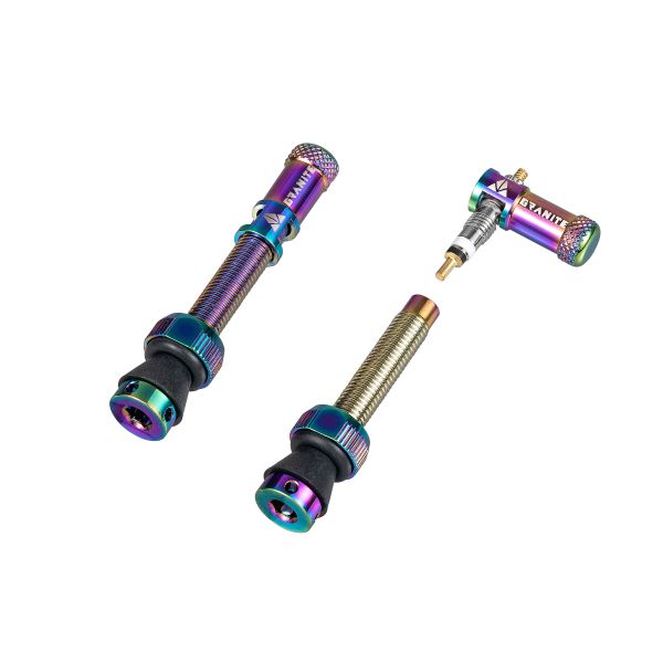 Colorful Granite Designs Juicy Nipple Valve Caps & Stems - Bike, Motorcycle, Scooter Tire Accessories for Enhanced Style & Protection