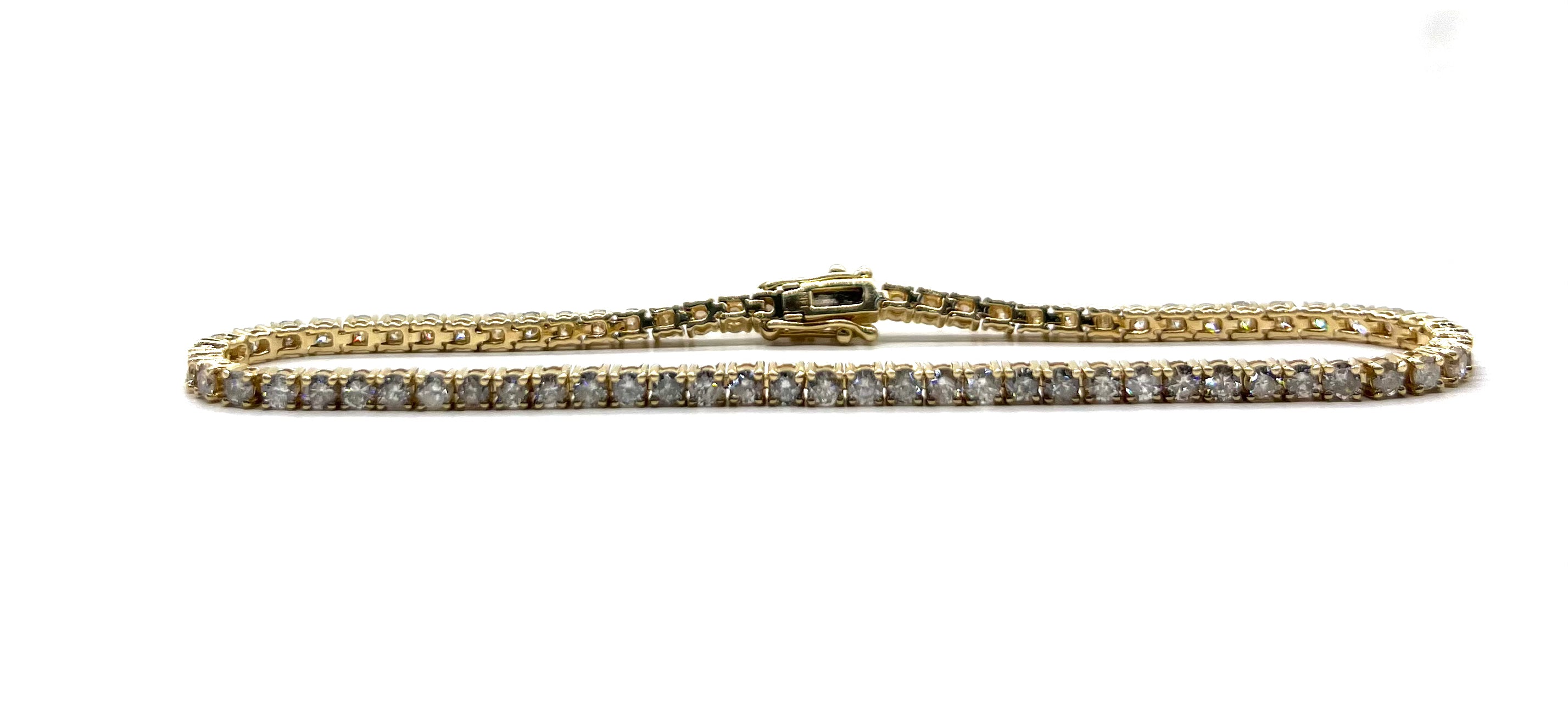 3.35 Carat Total Weight (CTW) Natural Diamond Tennis Bracelet for Women - Elegant Jewelry Gift for Anniversary, Wedding & Special Occasions