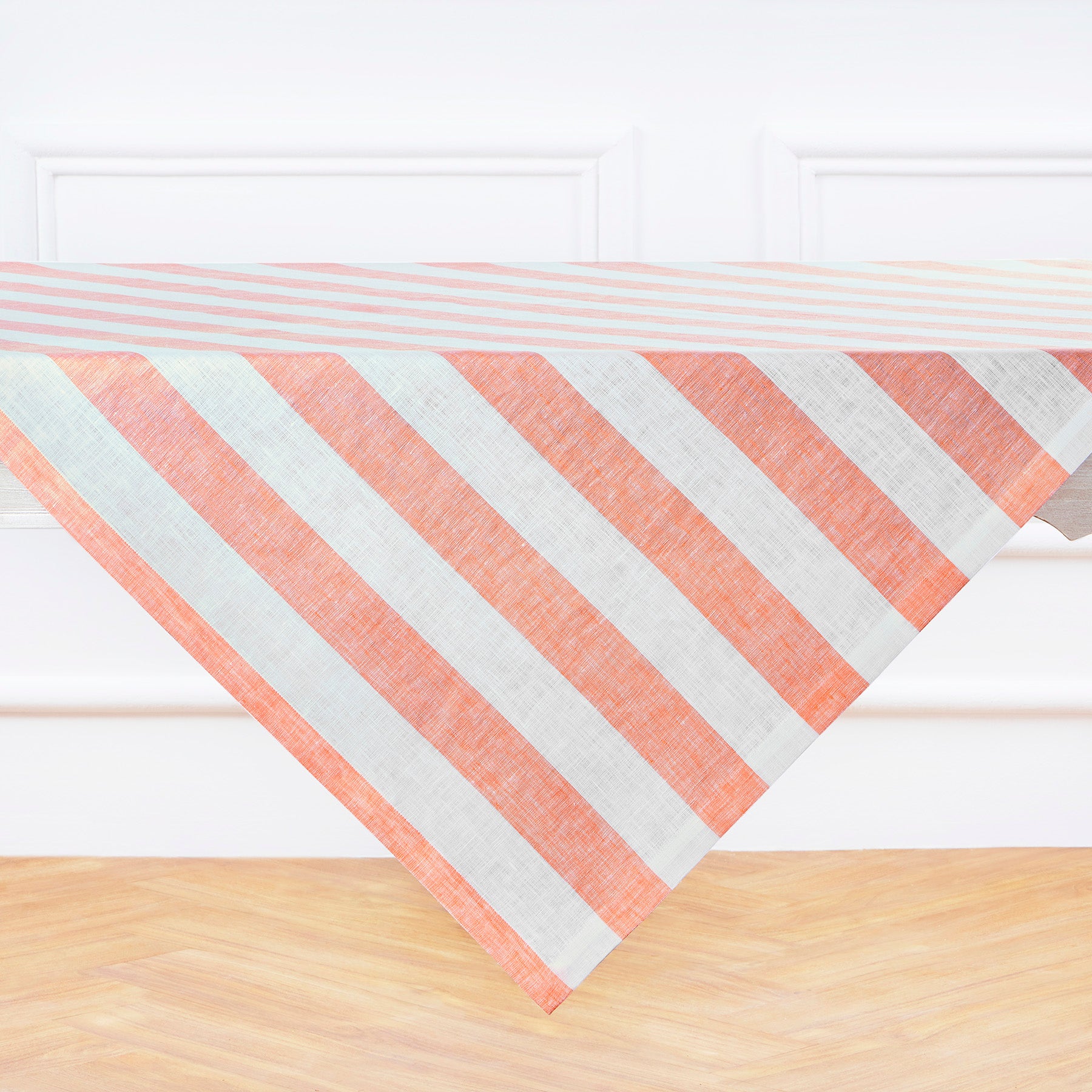 Cabana Stripe Table Throw - Waterproof Outdoor Picnic Blanket for Beach, Poolside & Patio - Decorative Striped Table Cover for Summer Parties & BBQs