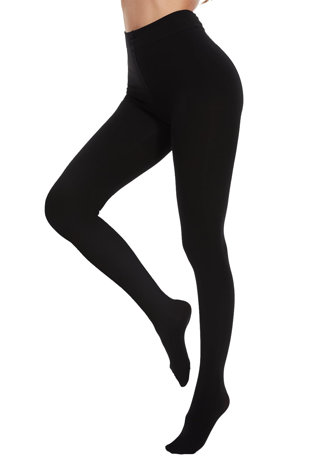 BATHRINS Women's Winter Fleece-Lined Thermal Tights - Thick Opaque Leggings for Cold Weather | Warm Fashion Tights for Work, Outdoor Activities & Everyday Comfort
