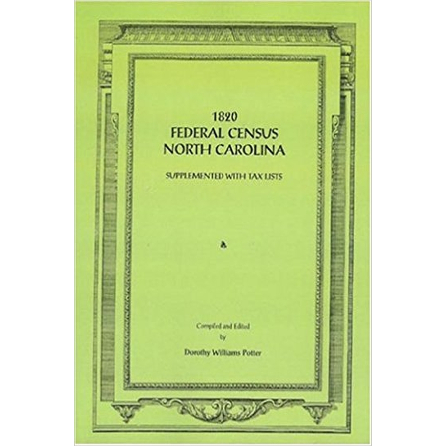 1820 North Carolina Federal Census Records - Ancestry & Genealogy Research for Family History - Perfect for Historians, Researchers & Family Tree Enthusiasts
