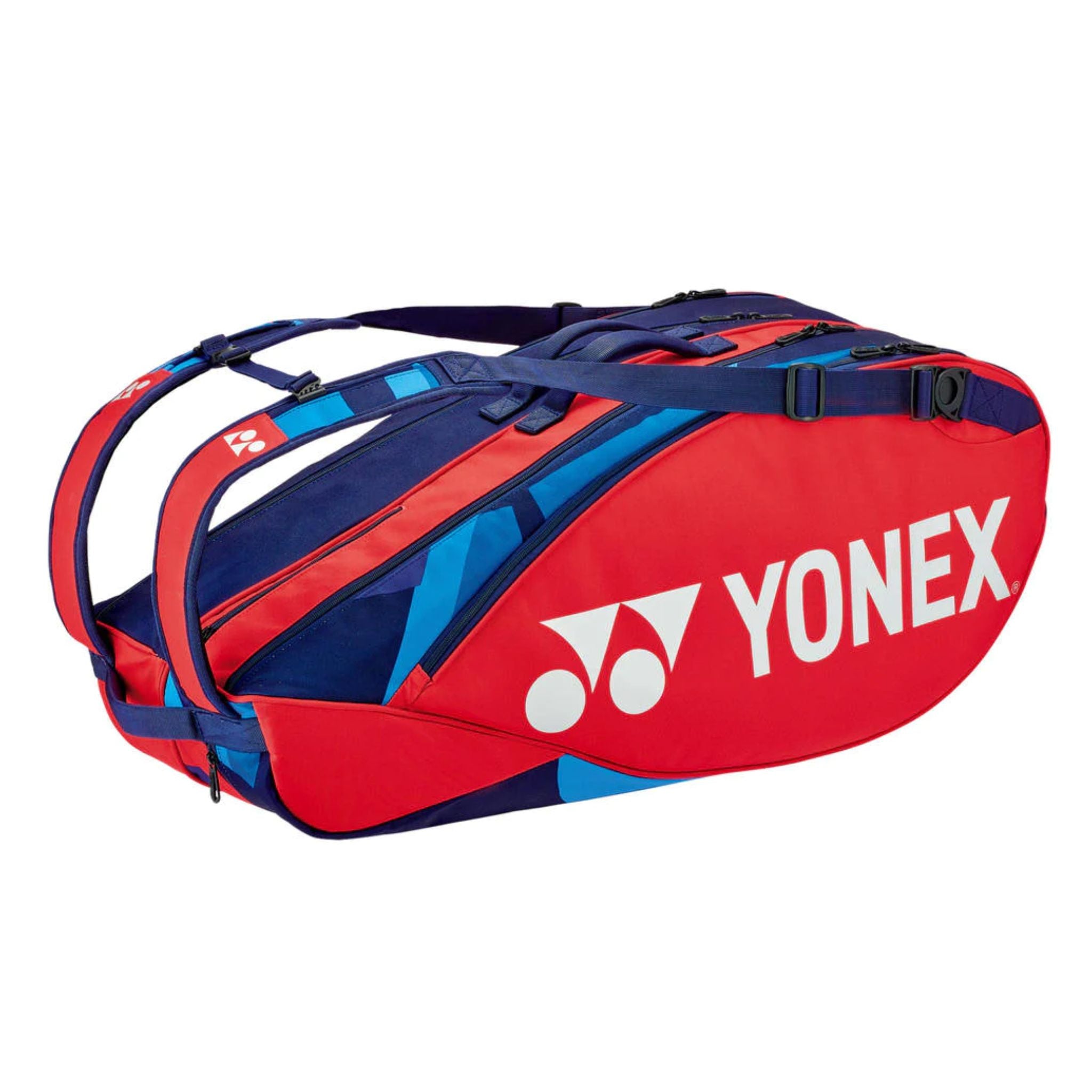 Yonex 92226EX 6-Piece Pro Tournament Tennis Badminton Sports Bag - Scarlet Red for Professional Players & Tournaments | Perfect for Tennis, Badminton, Squash & Racquet Sports Gear Storage