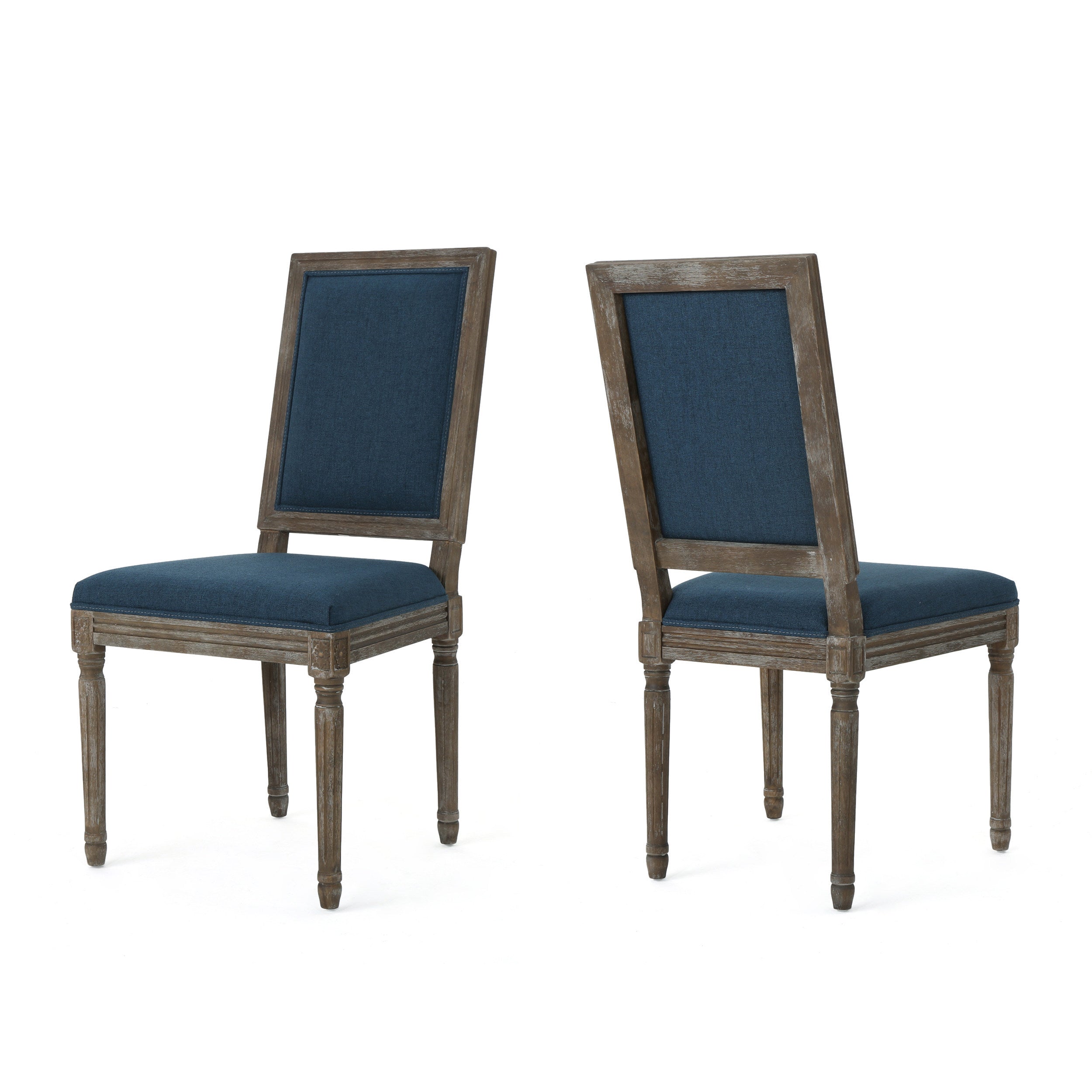 Modern Dining Chairs Set of 2 - Sturdy Wooden Kitchen Chairs with Padded Seats - Perfect for Dining Room, Kitchen, Breakfast Nook & Small Spaces