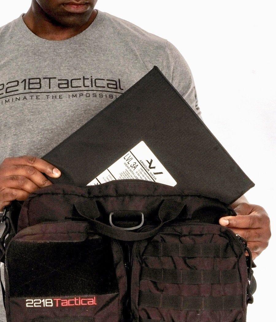 Hondo Patrol Bag with Level IIIA Bulletproof Armor Insert 11x14 - Tactical Backpack for Police, Security & Outdoor Protection