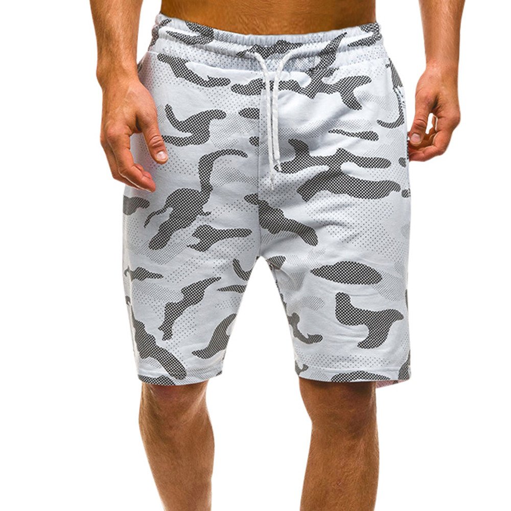 FIN86 Men's Summer Camouflage Cargo Shorts - Breathable Casual Outdoor Short Pants for Hiking, Camping & Beach Activities
