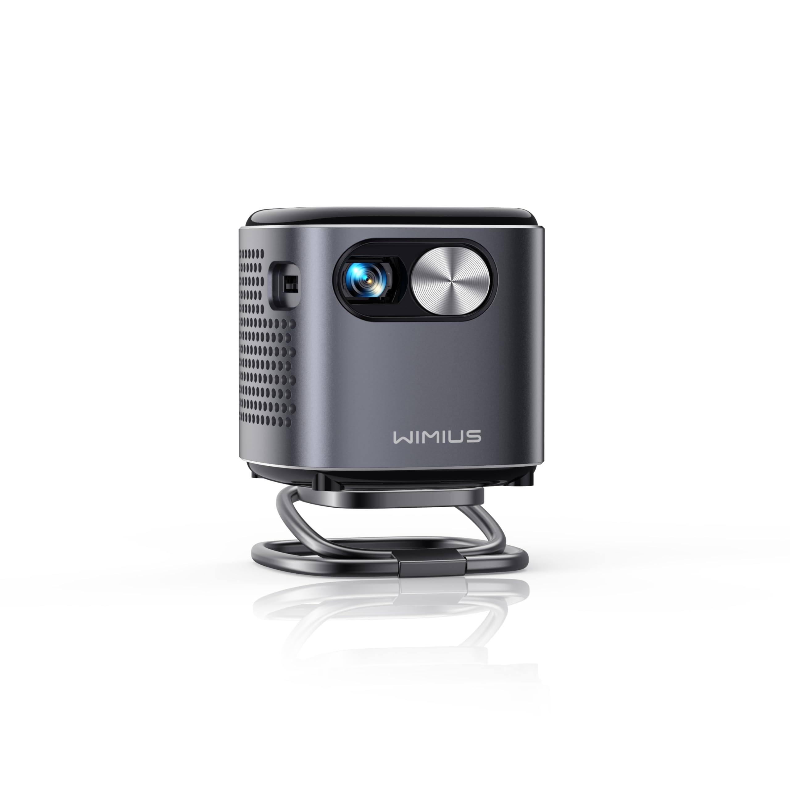 Ultra Short Throw Mini Projector with Android 11.0 - 550ANSI Smart DLP Portable Projector | Auto Keystone, WiFi6 & Bluetooth | Home Theater, Outdoor Camping, Travel Entertainment | Includes Stand