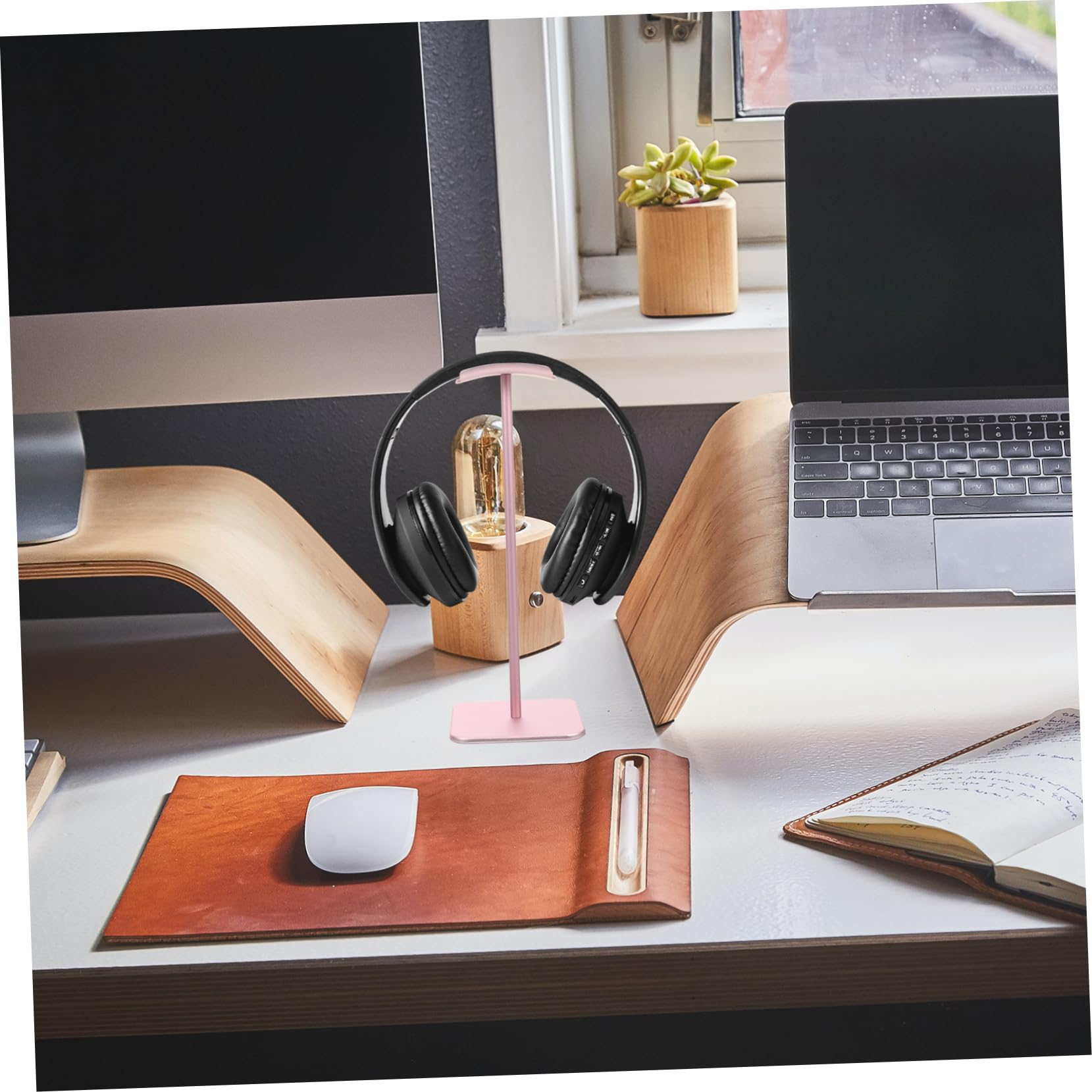 Premium FUNOMOCYA Headphone Stand - Durable Gaming Headset Holder with Non-Slip Base for Desk, Office & Gaming Setup | Perfect for Organizing Headphones, Earphones & Accessories
