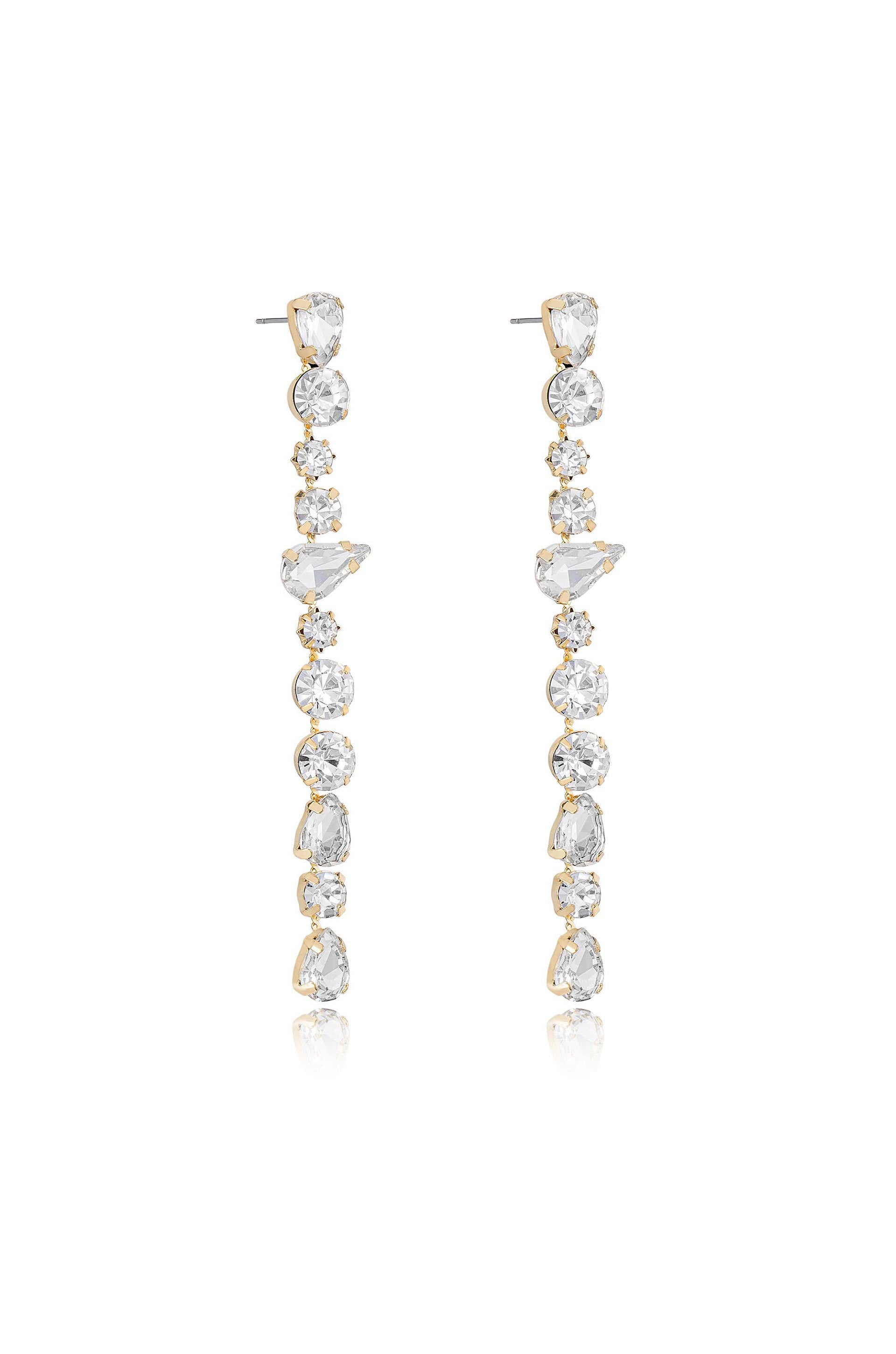 Ice Drop Dangle Earrings for Women - Elegant Crystal Glass Beaded Earrings for Party, Wedding & Evening Wear - Perfect Gift for Her