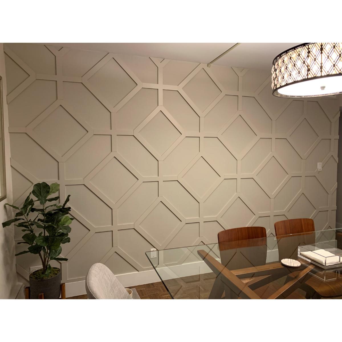 Decorative Fretwork Wall Panels - Cameron Intricate Laser Cut Design for Home & Office Decor - Perfect for Living Room, Bedroom, and Interior Accent Walls
