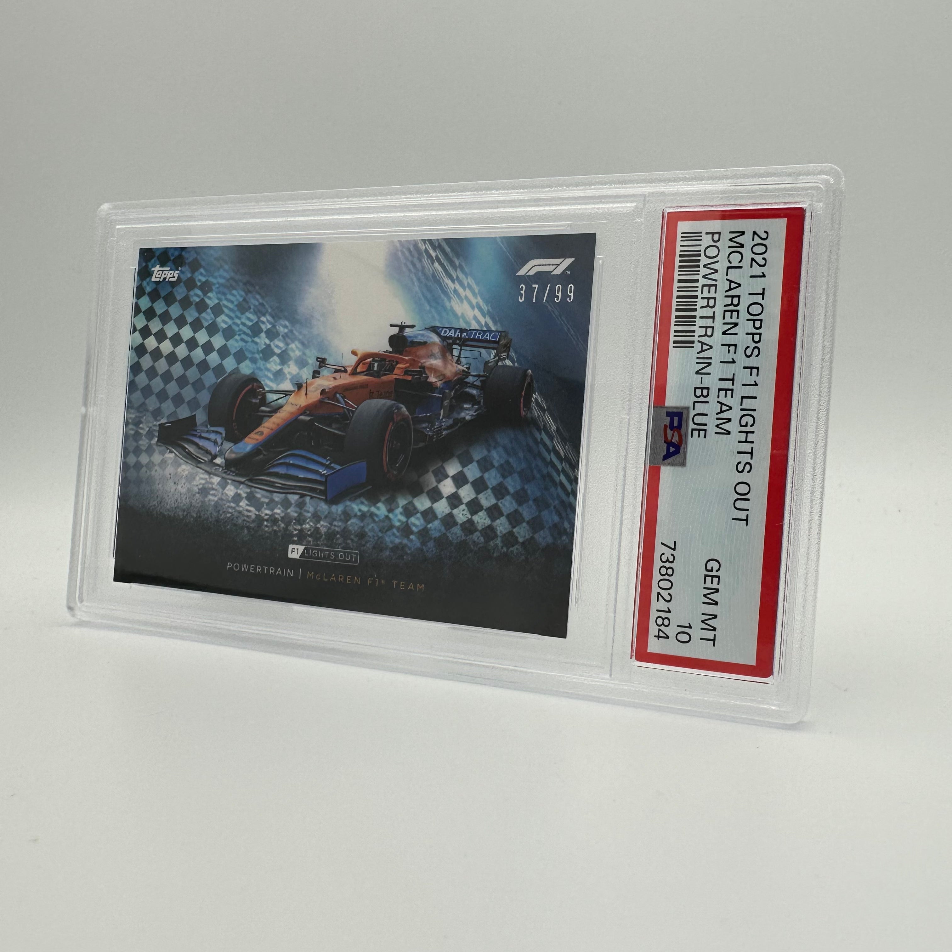PSA 10 37/99 McLaren F1 Team Powertrain Blue - Limited Edition Racing Collectible for Display & Investment