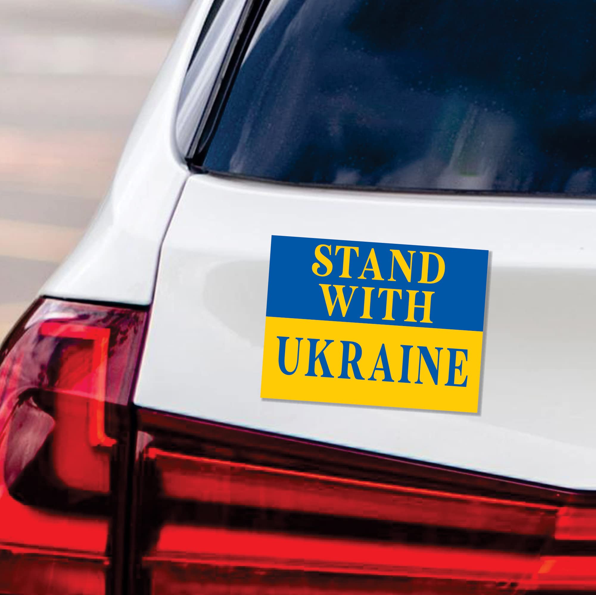Voila Print I Stand with Ukraine Car Magnet - 6