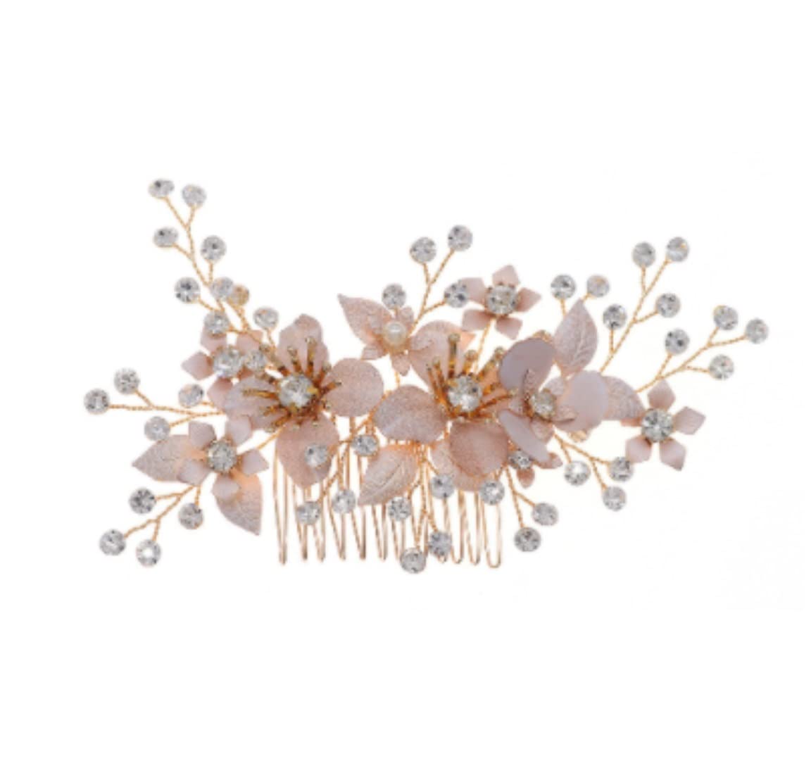 RUVOO Wedding Hair Comb - Elegant Bridal Side Comb Hair Clip for Women, Non-Slip Styling Hair Accessories for Bride, Prom, Party & Special Occasions