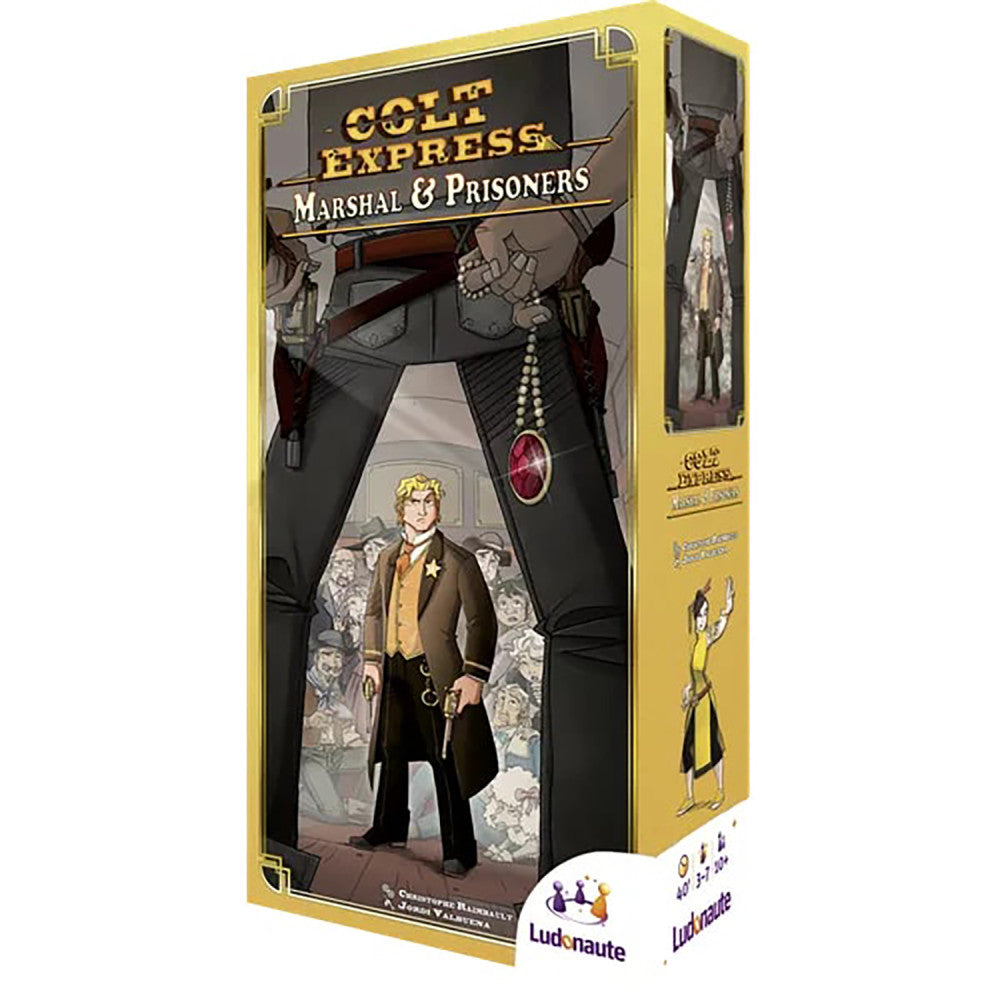 Colt Express: Marshal & Prisoners Expansion - Wild West Strategy Board Game for Adults & Families | Perfect for Game Nights & Western-Themed Parties