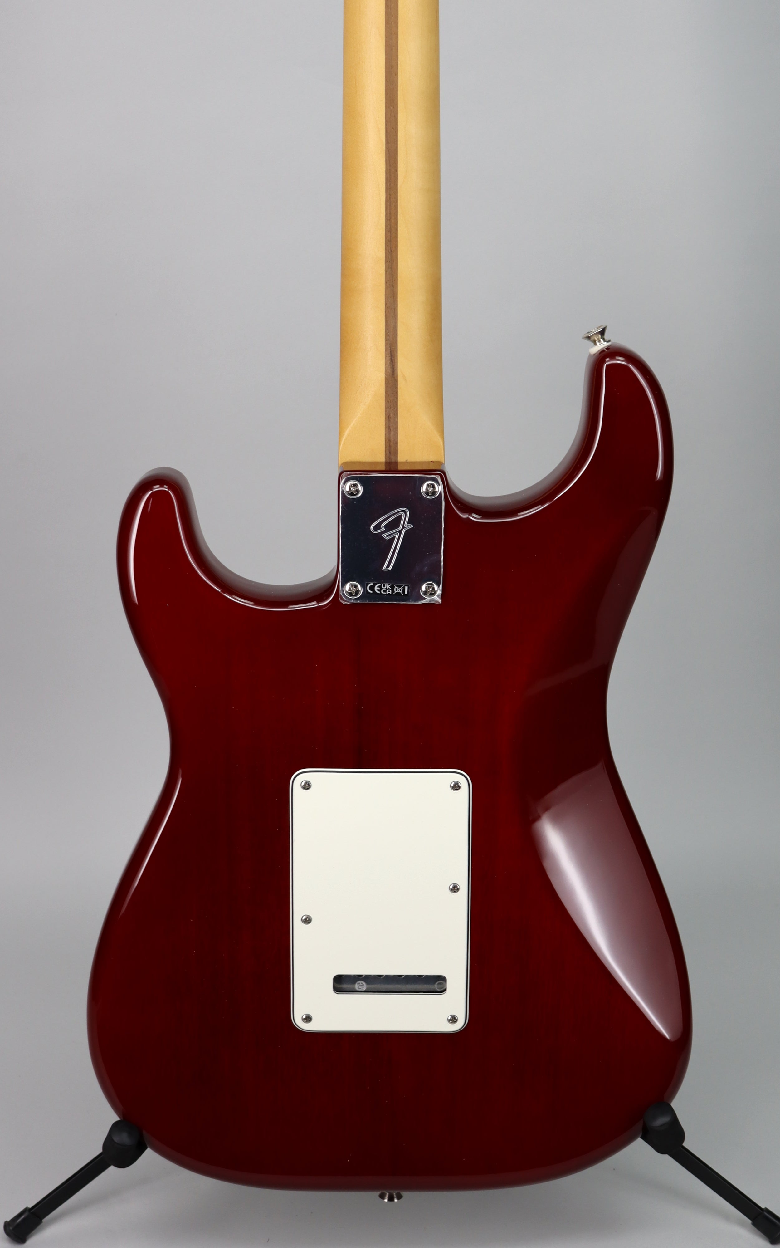 Fender Player II Stratocaster HSS Electric Guitar with Chambered Mahogany Body in Transparent Cherry Burst & Mustang LT25 Guitar Amp Bundle – Perfect for Home Practice, Studio Recording, and Live Performances