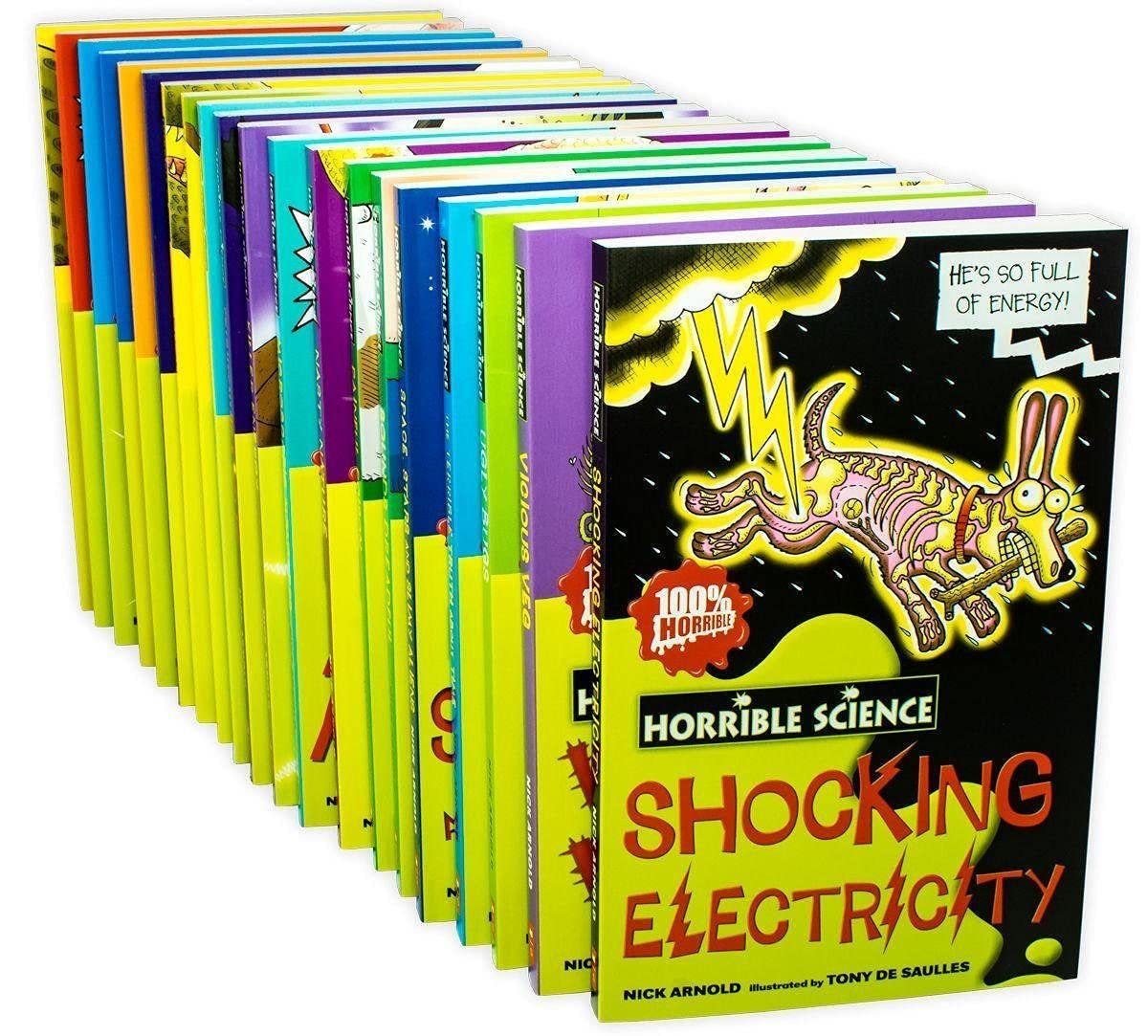 Horrible Science: Bulging Box of 20 Brilliant STEM Books for Kids - Perfect for Homeschooling, Classroom Learning & Science Enthusiasts