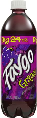 Faygo Grape Soda - 24 Ounce Big Bottles (6-Pack) | Refreshing Drink for Parties, BBQs & Gatherings