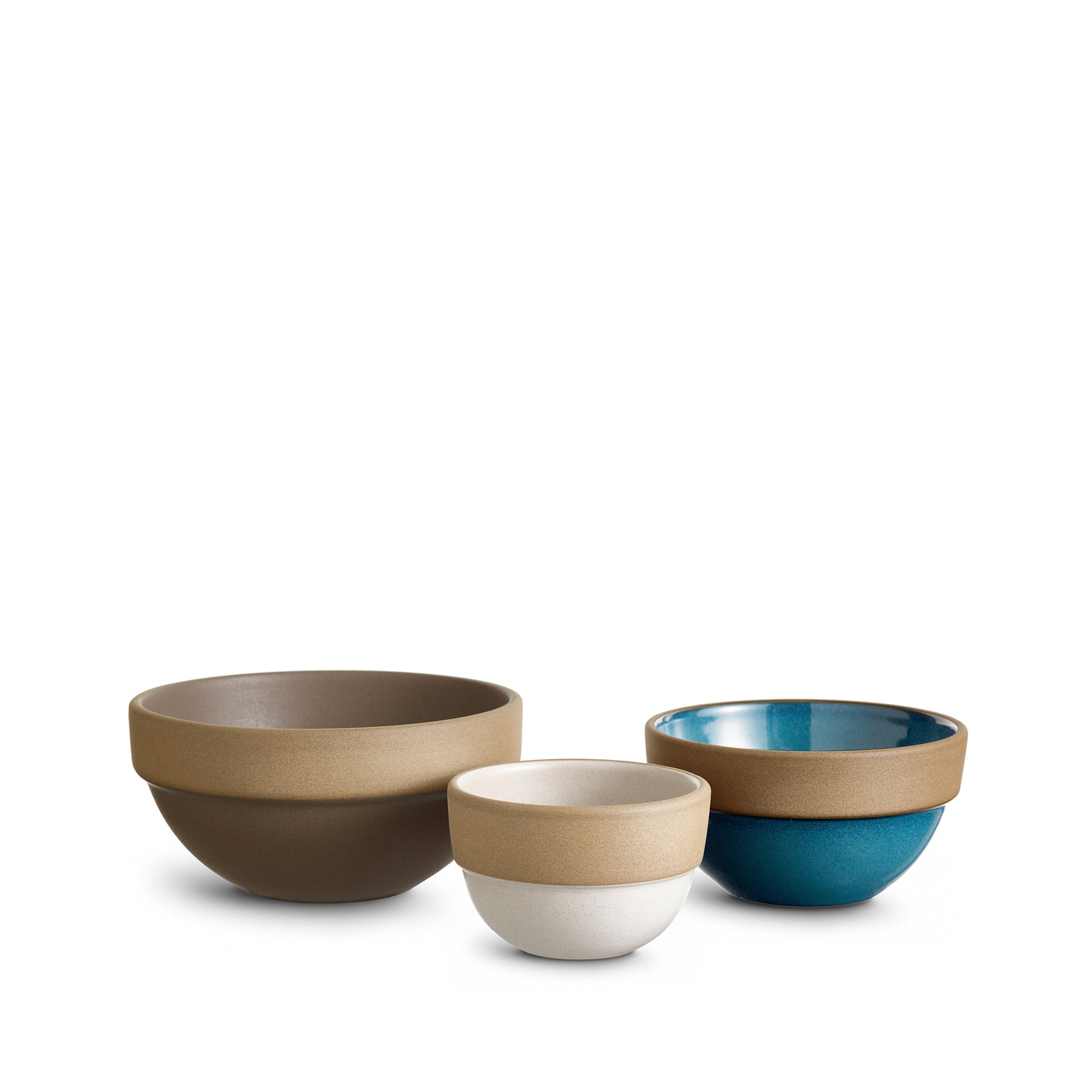 Premium Tartine Nesting Bowl Set - 4-Piece Stackable Ceramic Bowls for Serving, Baking & Mixing - Perfect for Salads, Soups, Desserts & Meal Prep