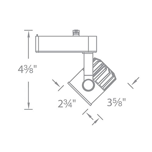 WAC Lighting J-LED20S-930-WT Energy Star Certified LED Track Light Fixture in White - Perfect for Commercial & Retail Lighting
