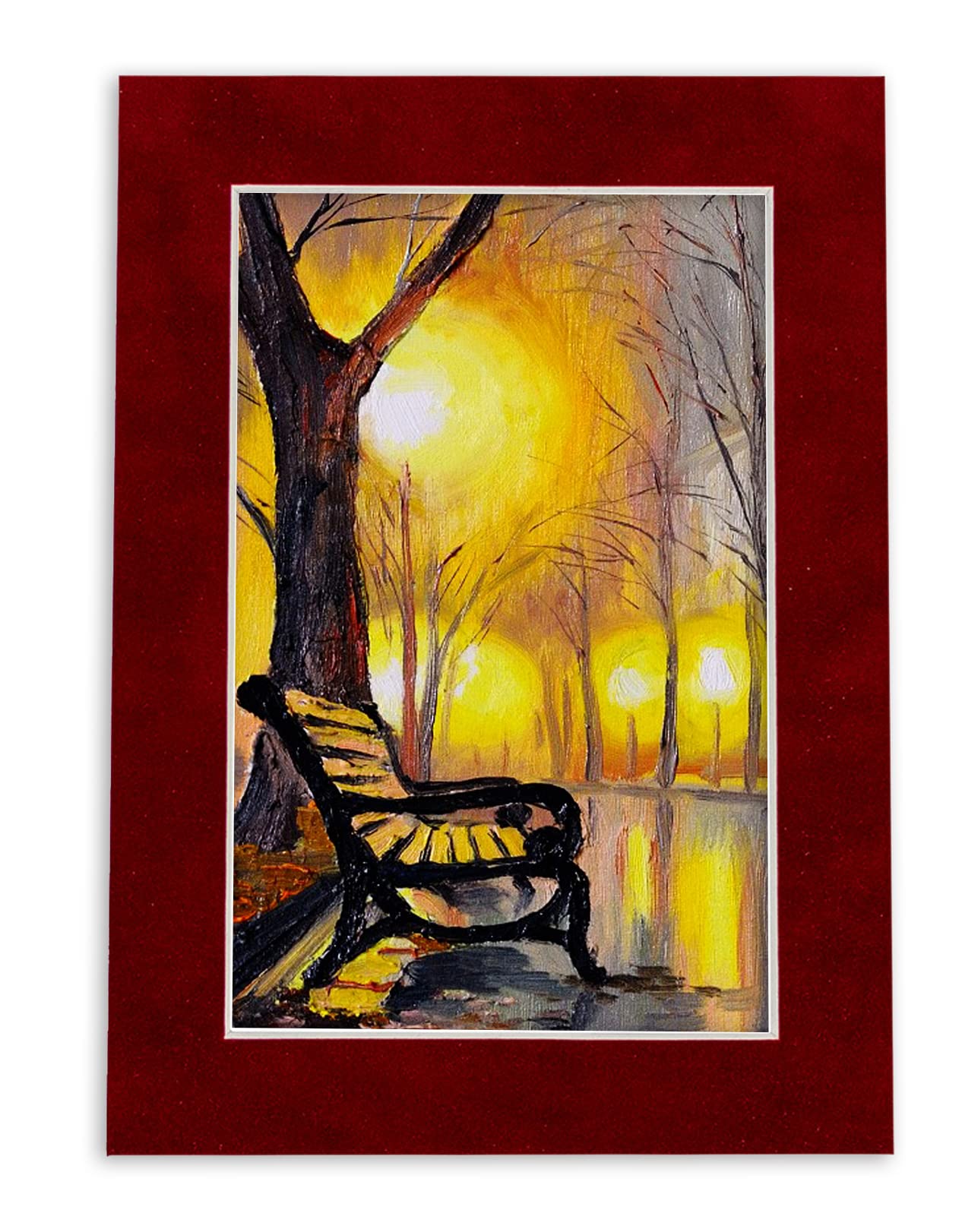22x28 Acid-Free Bright Red Suede Precut Matboard with Backing Board - Bevel Cut for 19x24 Photos - 4-Ply Thickness - Includes Crystal Clear Self-Seal Photo Mat Bag - Perfect for Picture Framing, Photo Displays, and Artwork Preservation