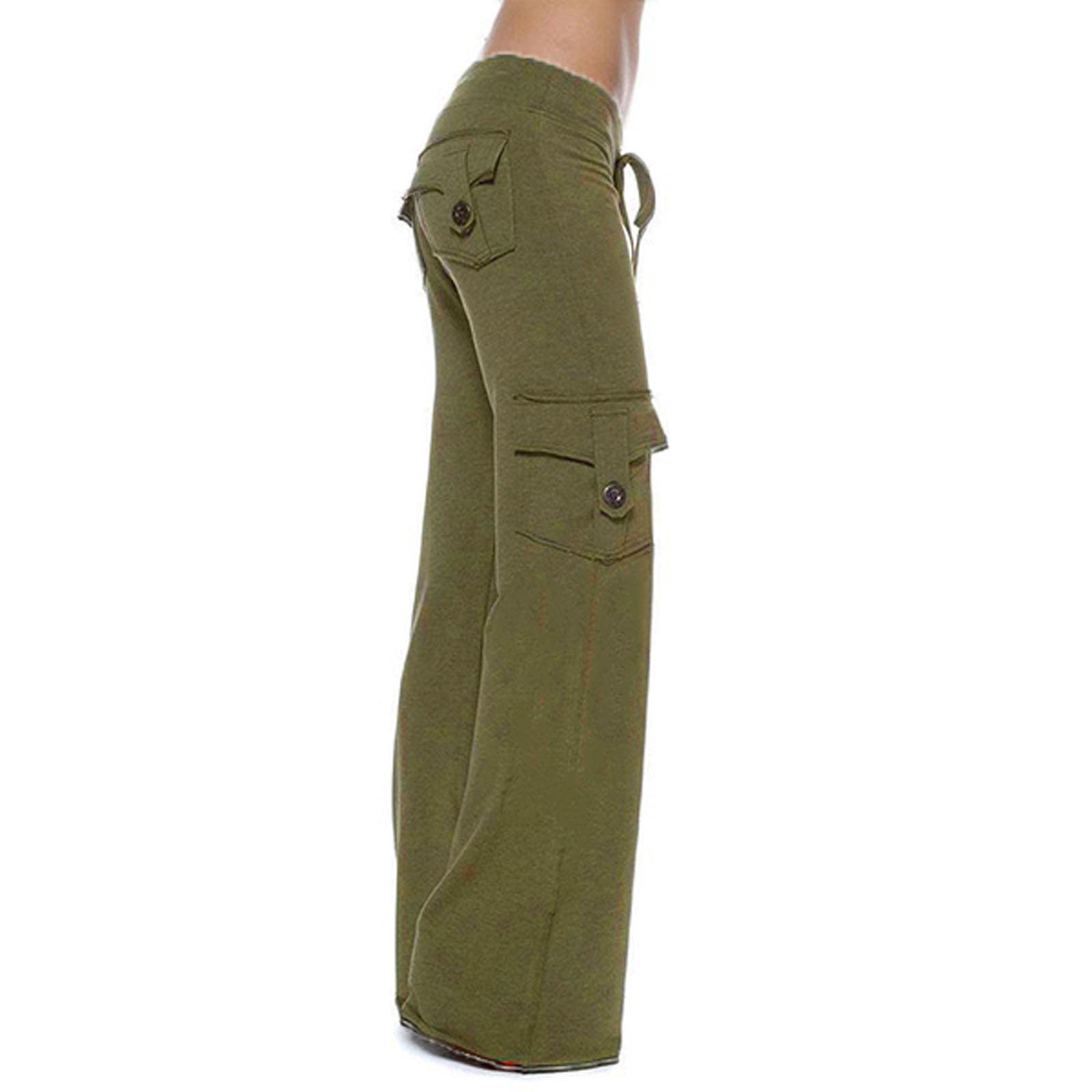 Women's High Waist Bootcut Yoga Pants with Pockets - Tummy Control Stretchy Workout Pants for Yoga, Gym & Everyday Wear