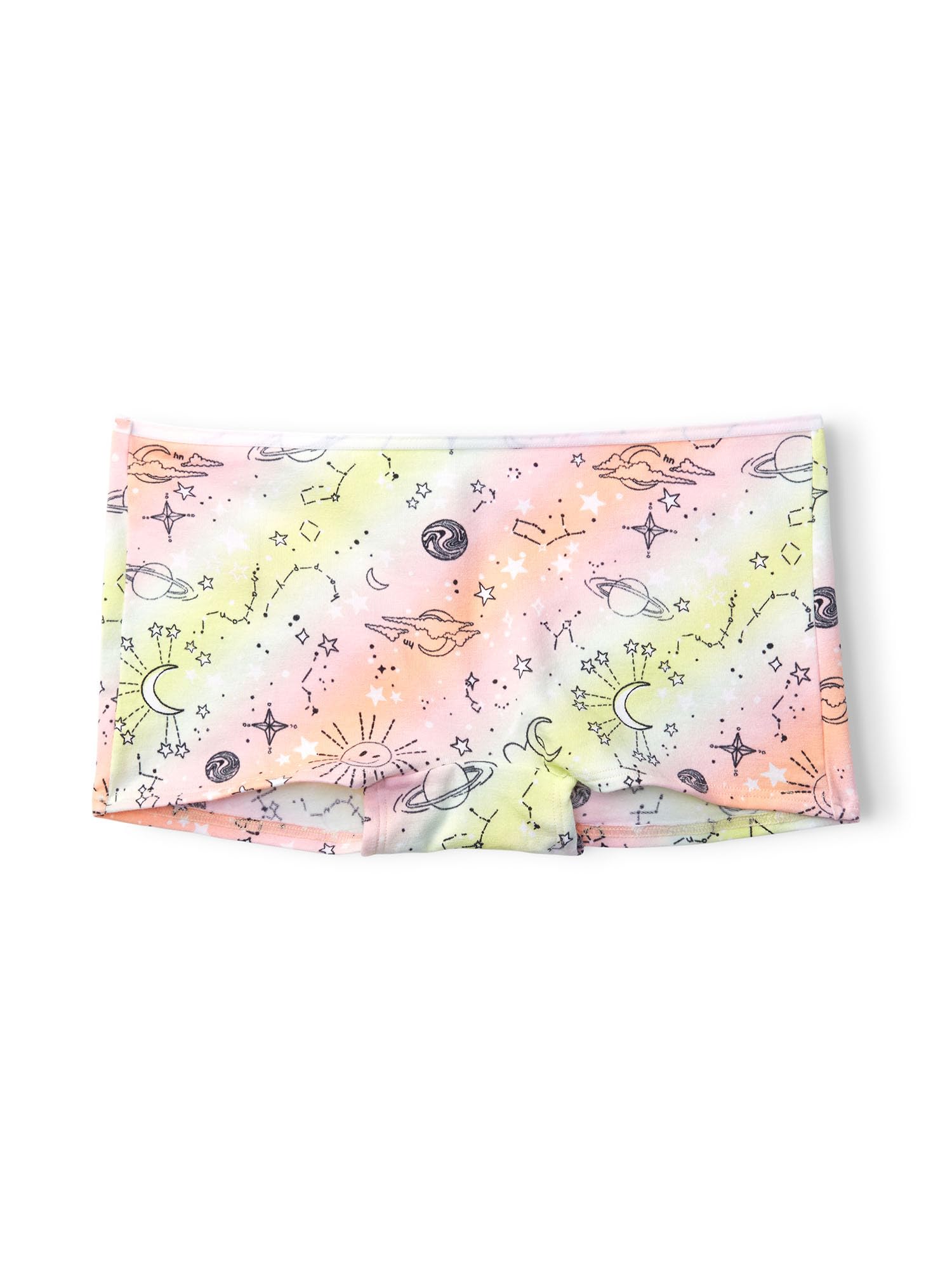 Happy Nation Girls Comfortable Cotton Boyshort Underwear - Soft Breathable Panties for Kids, Toddlers & Teens - Perfect for School, Play & Everyday Wear