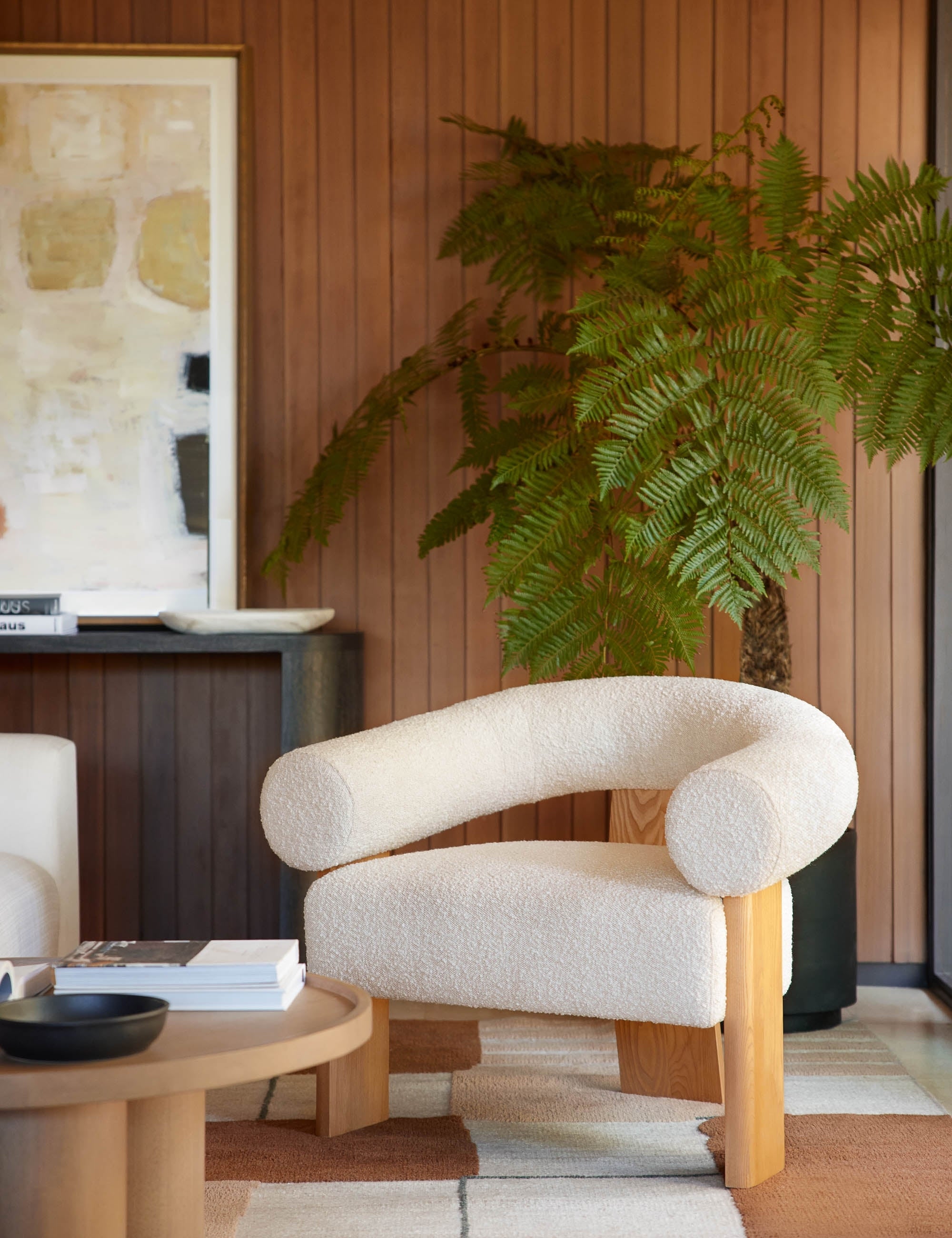 Celeste Accent Chair - Modern Upholstered Lounge Chair for Living Room, Bedroom & Office - Comfortable Reading Chair with Sturdy Wooden Legs - Perfect for Relaxing, Reading & Home Decor